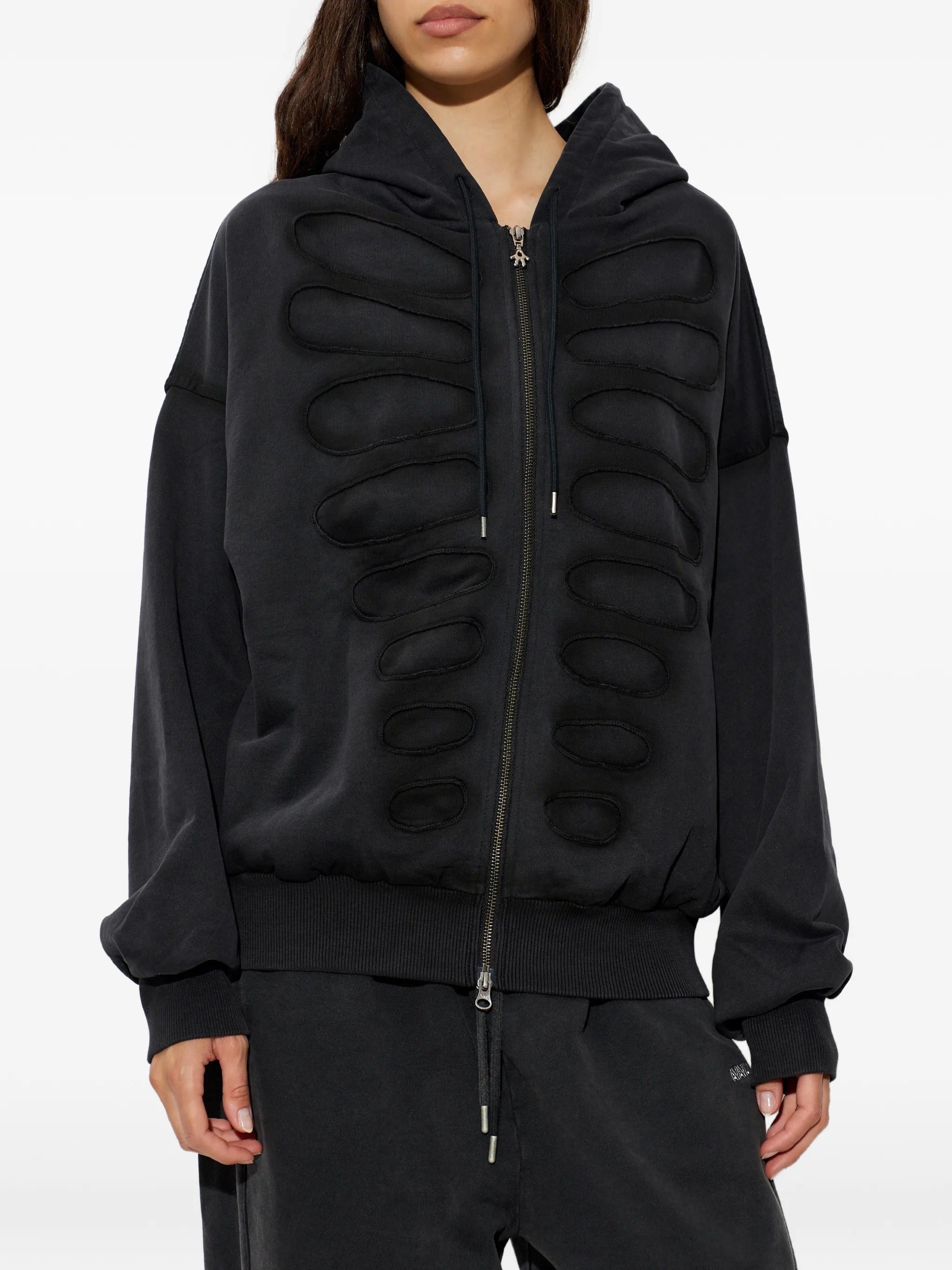 Tim os shoulderless hoodie "fake" cut application