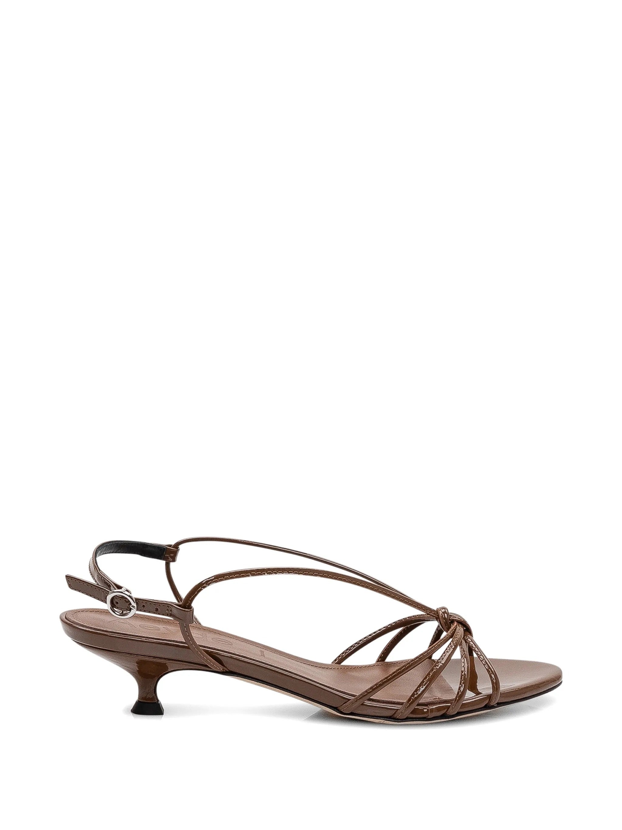 Amara patent calf leather tobacco