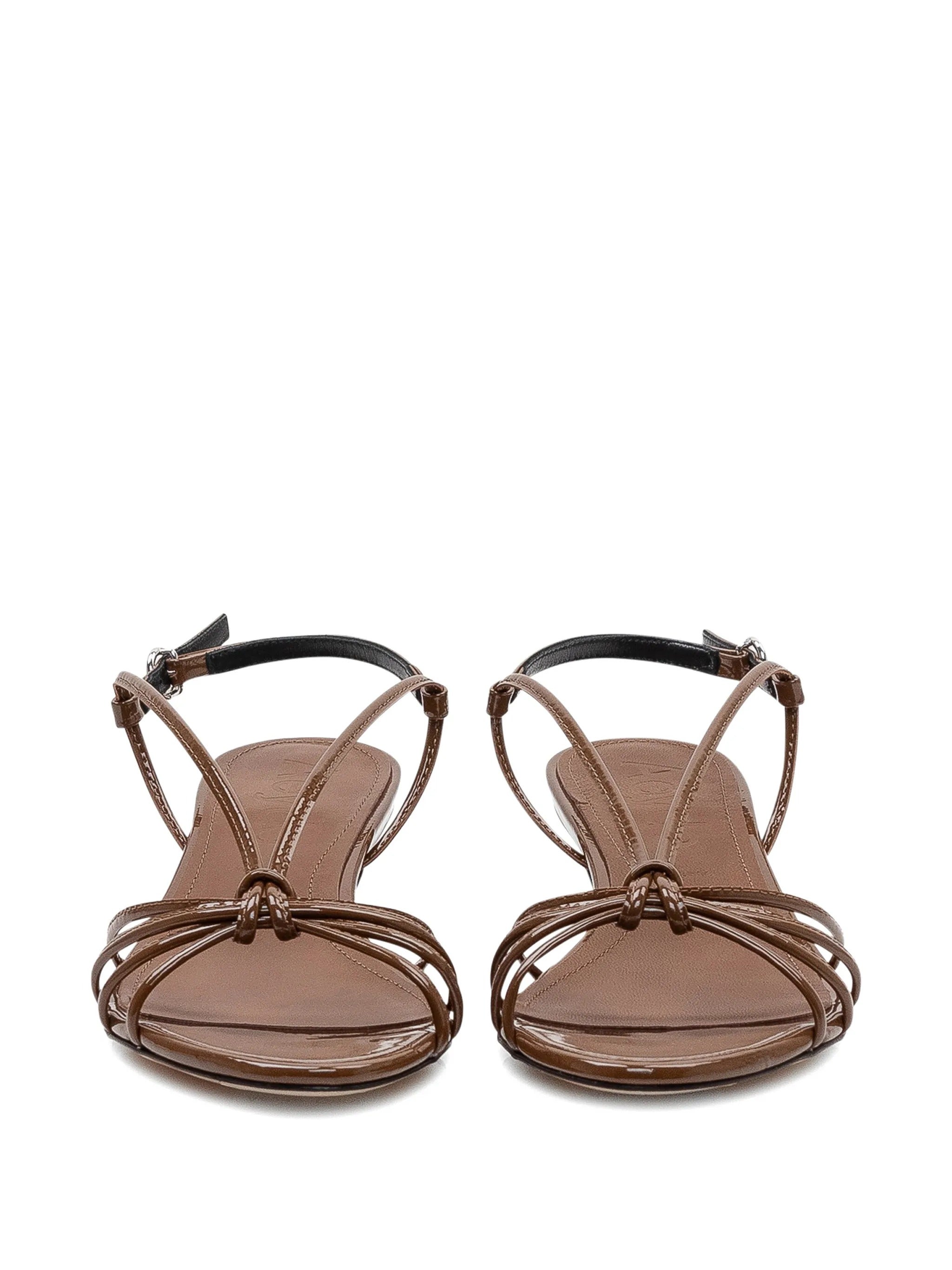 Amara patent calf leather tobacco
