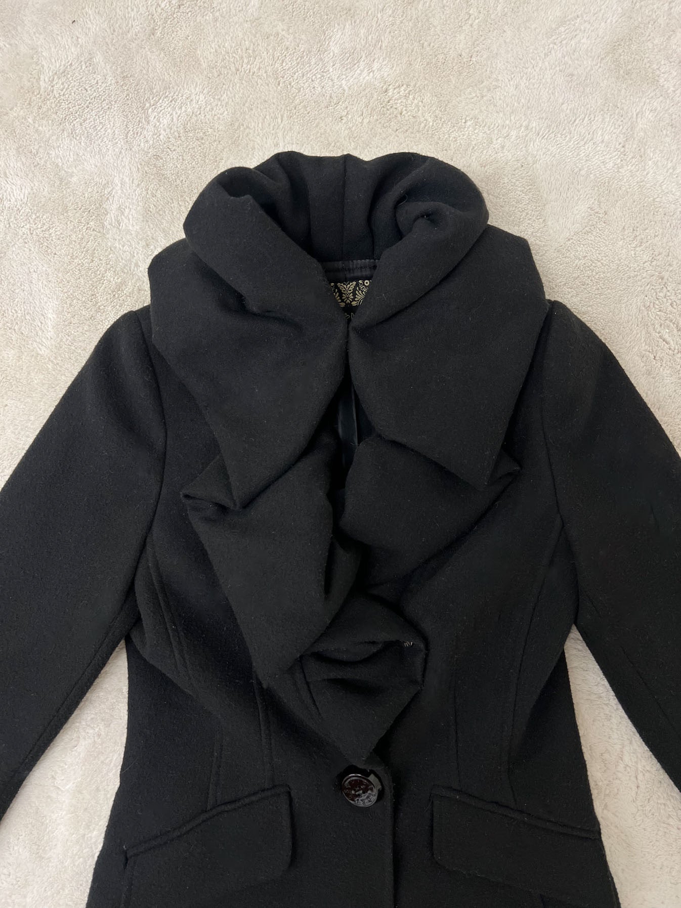 Ruched coat
