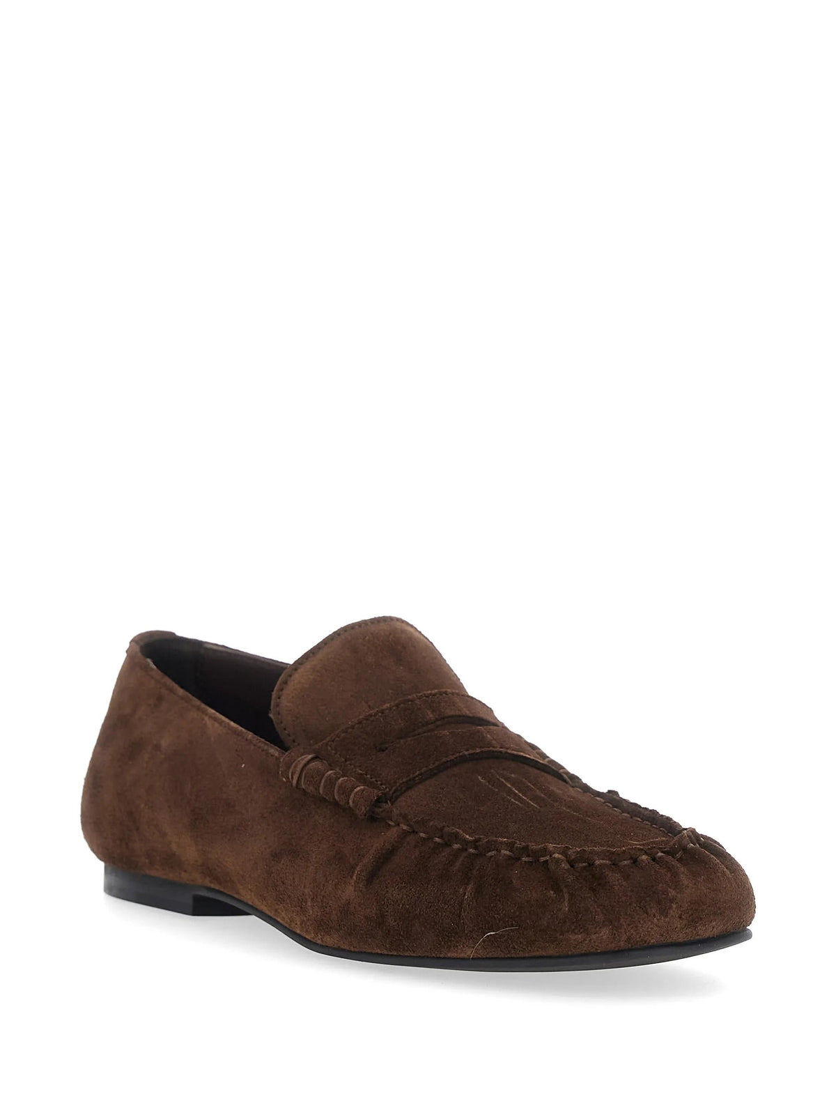 Aven suede brown leather loafers