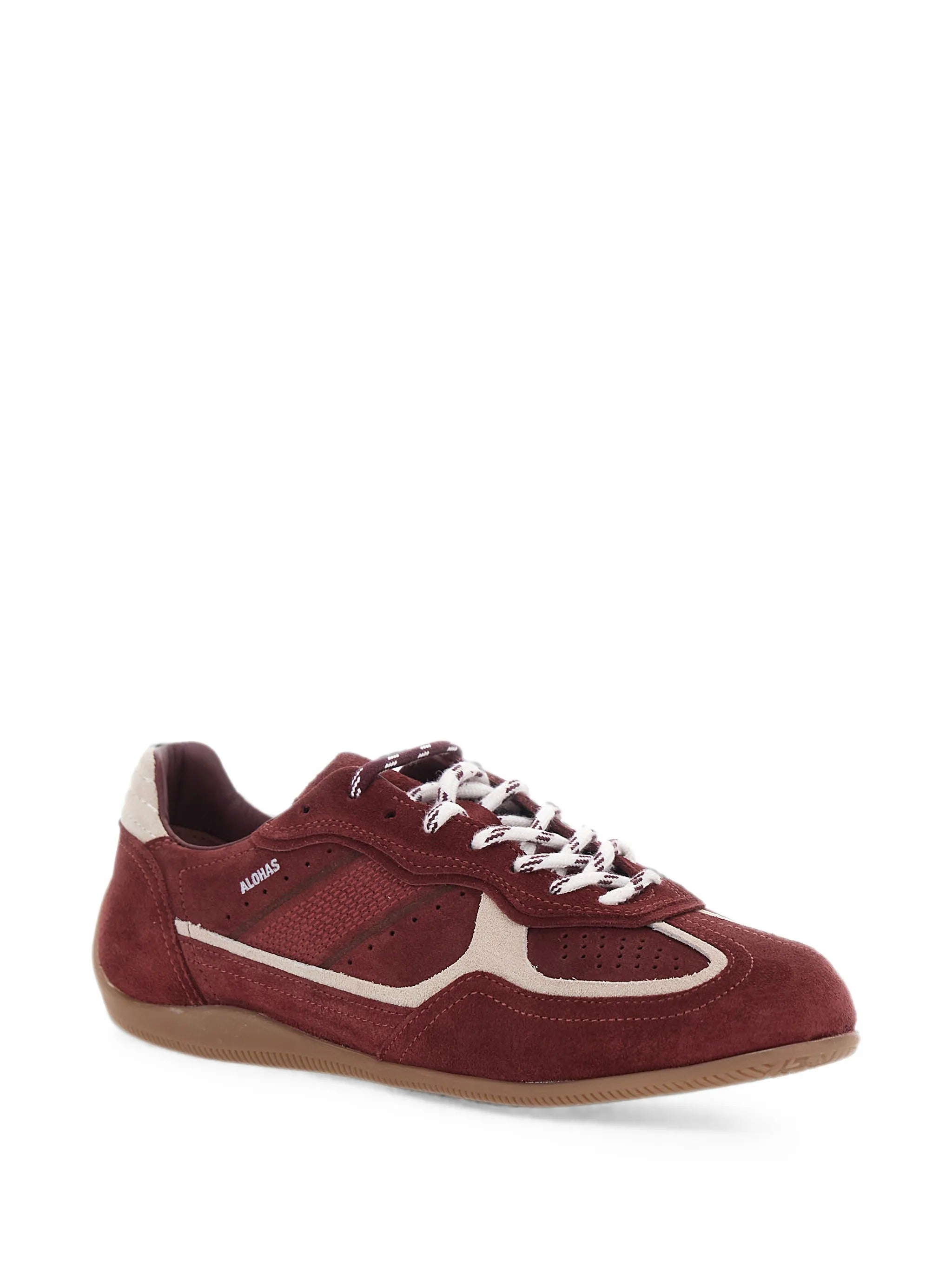 Tb.91 suede burgundy leather sneakers