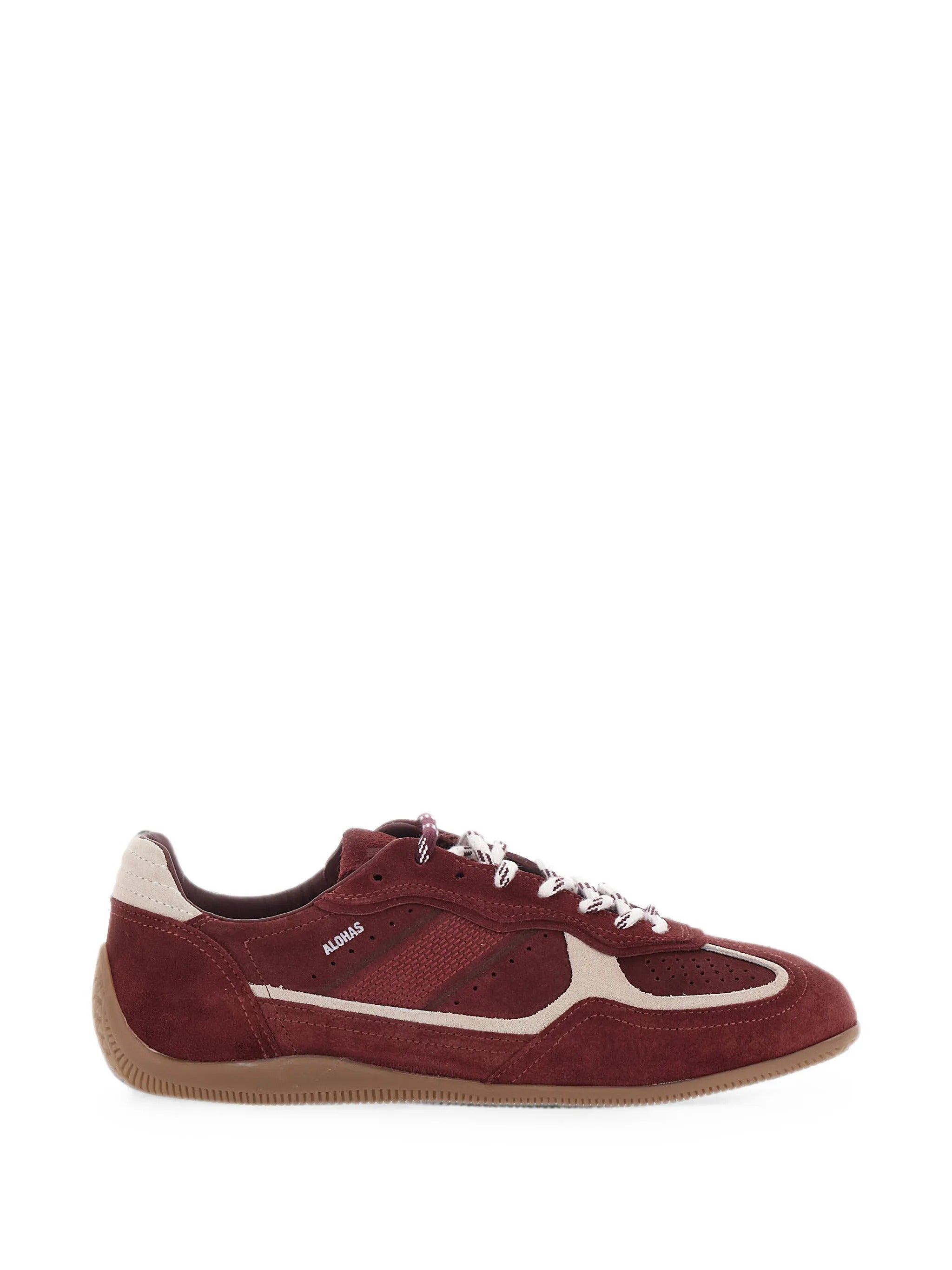 Tb.91 suede burgundy leather sneakers