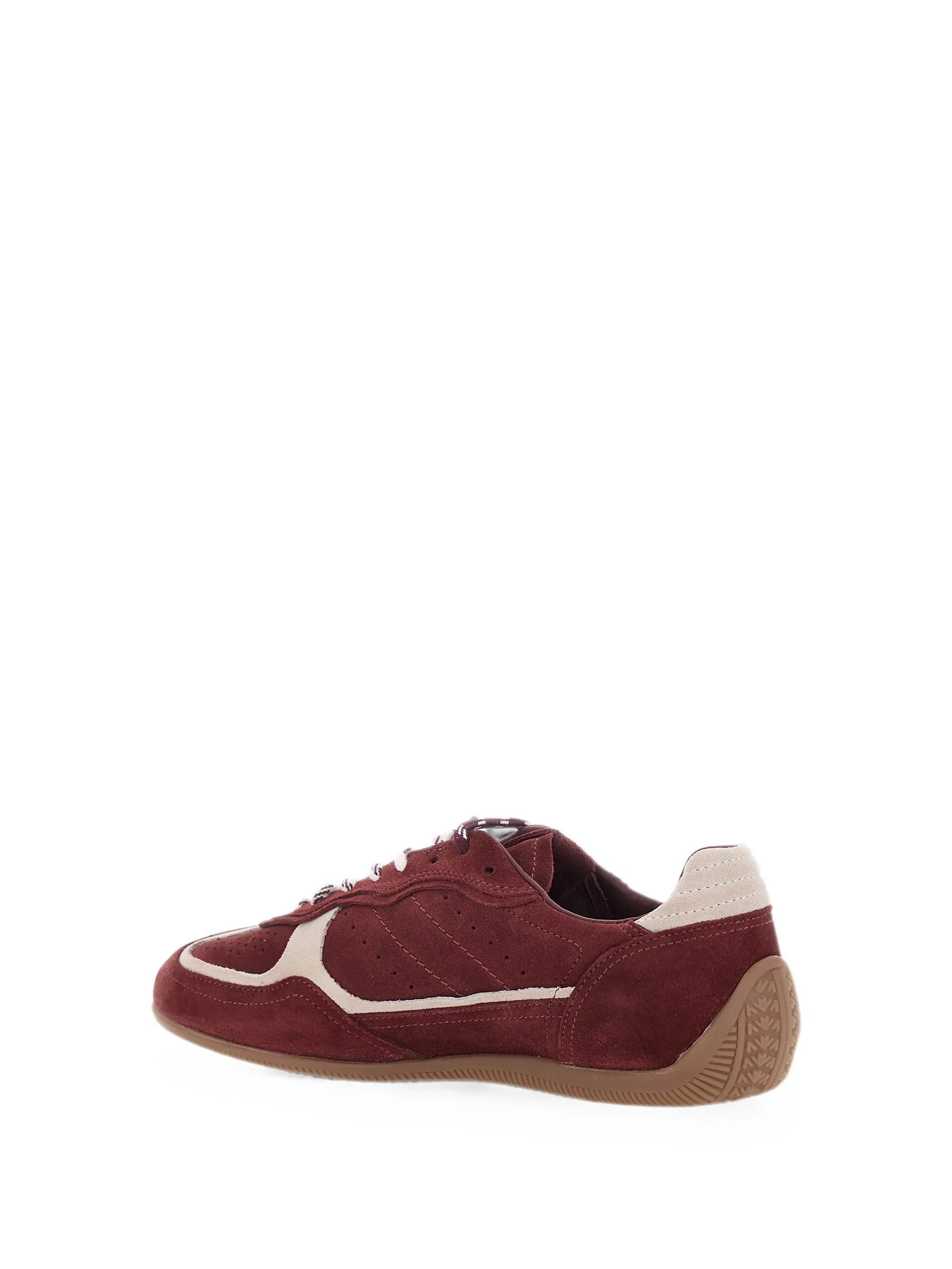 Tb.91 suede burgundy leather sneakers