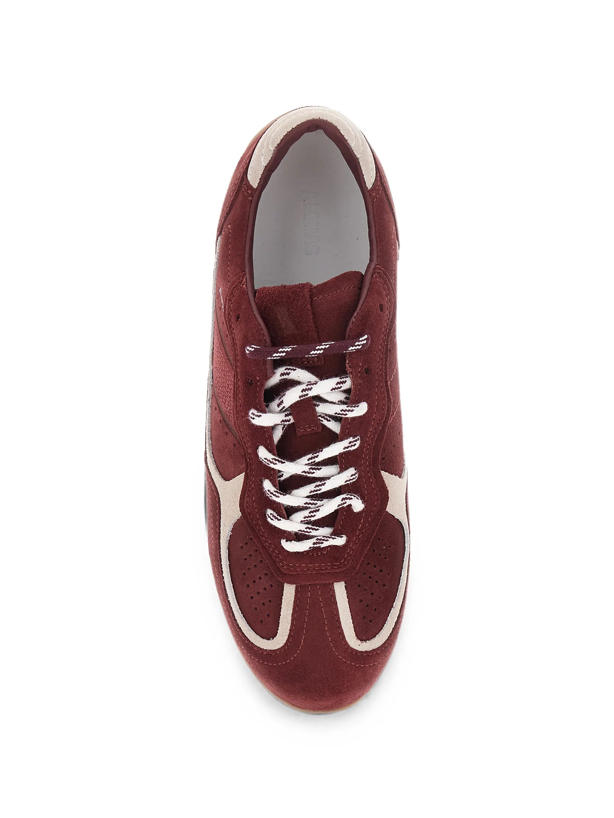 Tb.91 suede burgundy leather sneakers