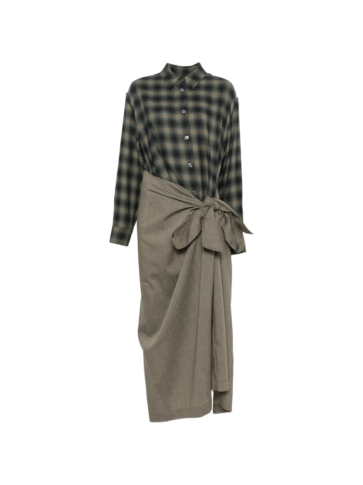 Twisted shirt dress