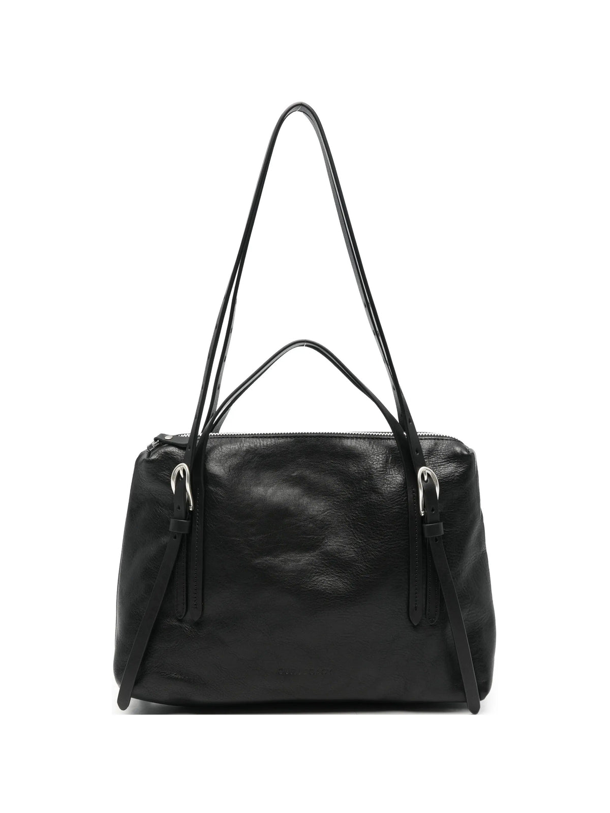 Lever shoulder bag