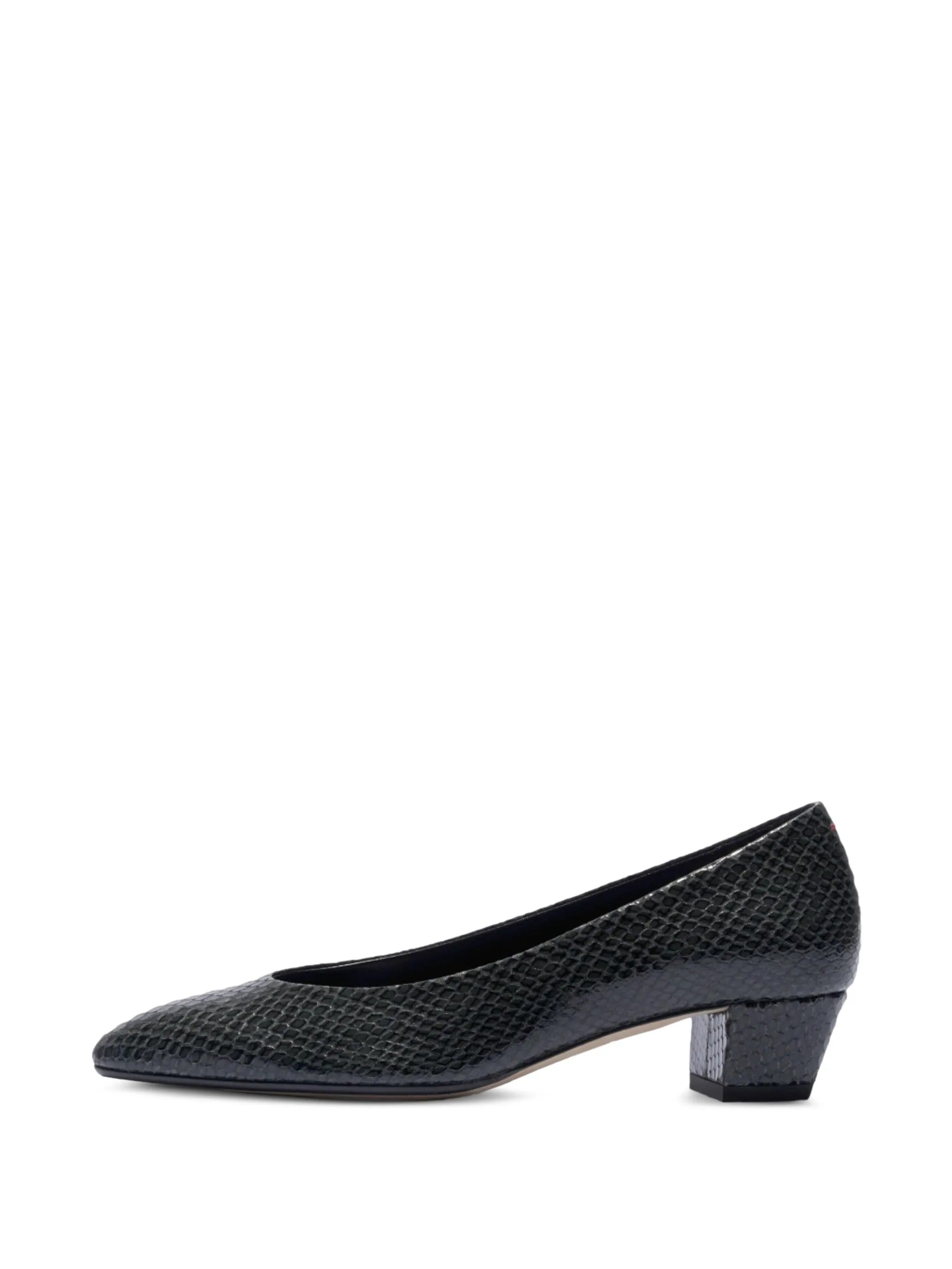 Helia mini snake print calf leather moss