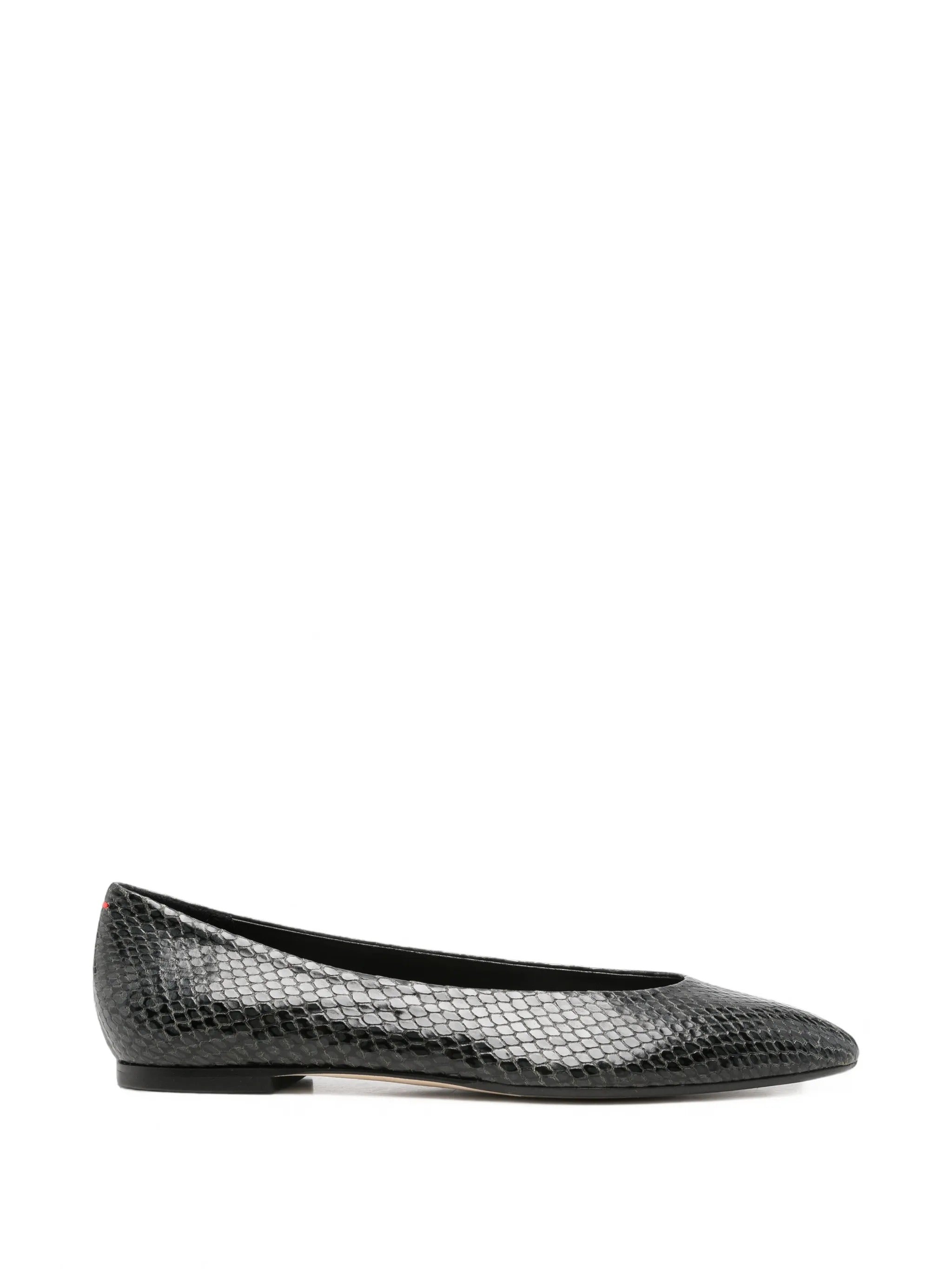 Ellie mini snake print calf leather moss