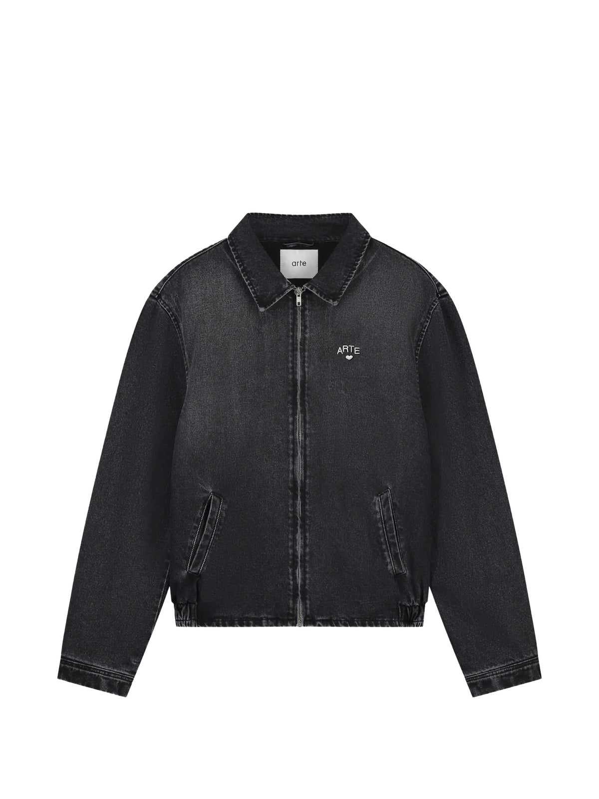 Washed denim classic jacket