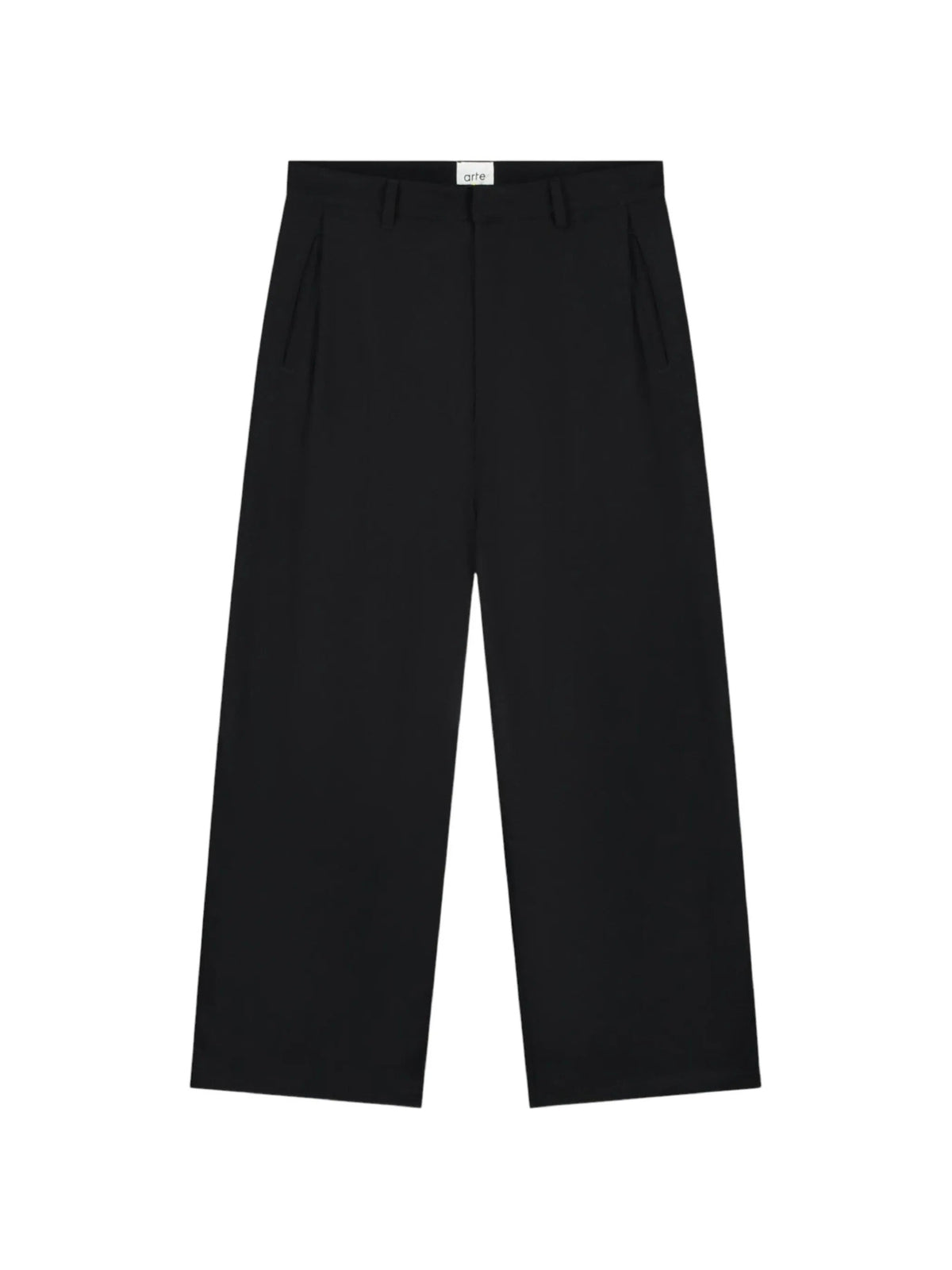 Wool pleated gallery pants