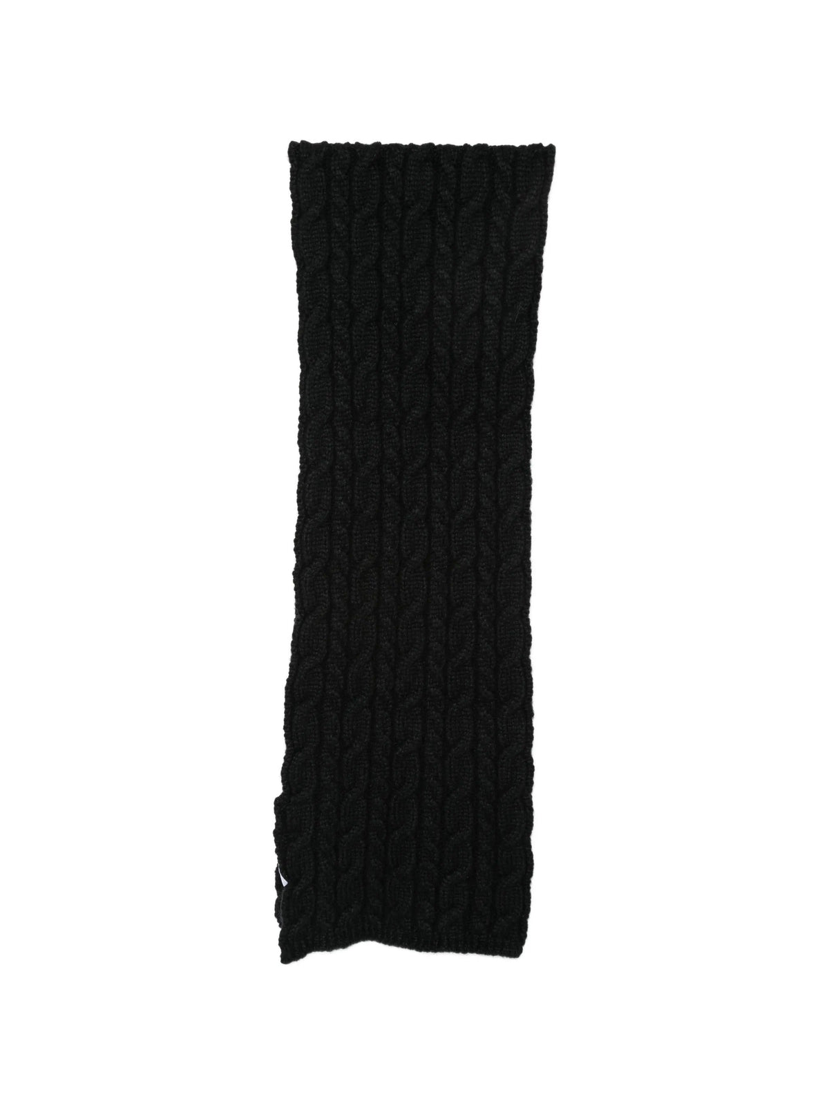 Wool cable knit scarf