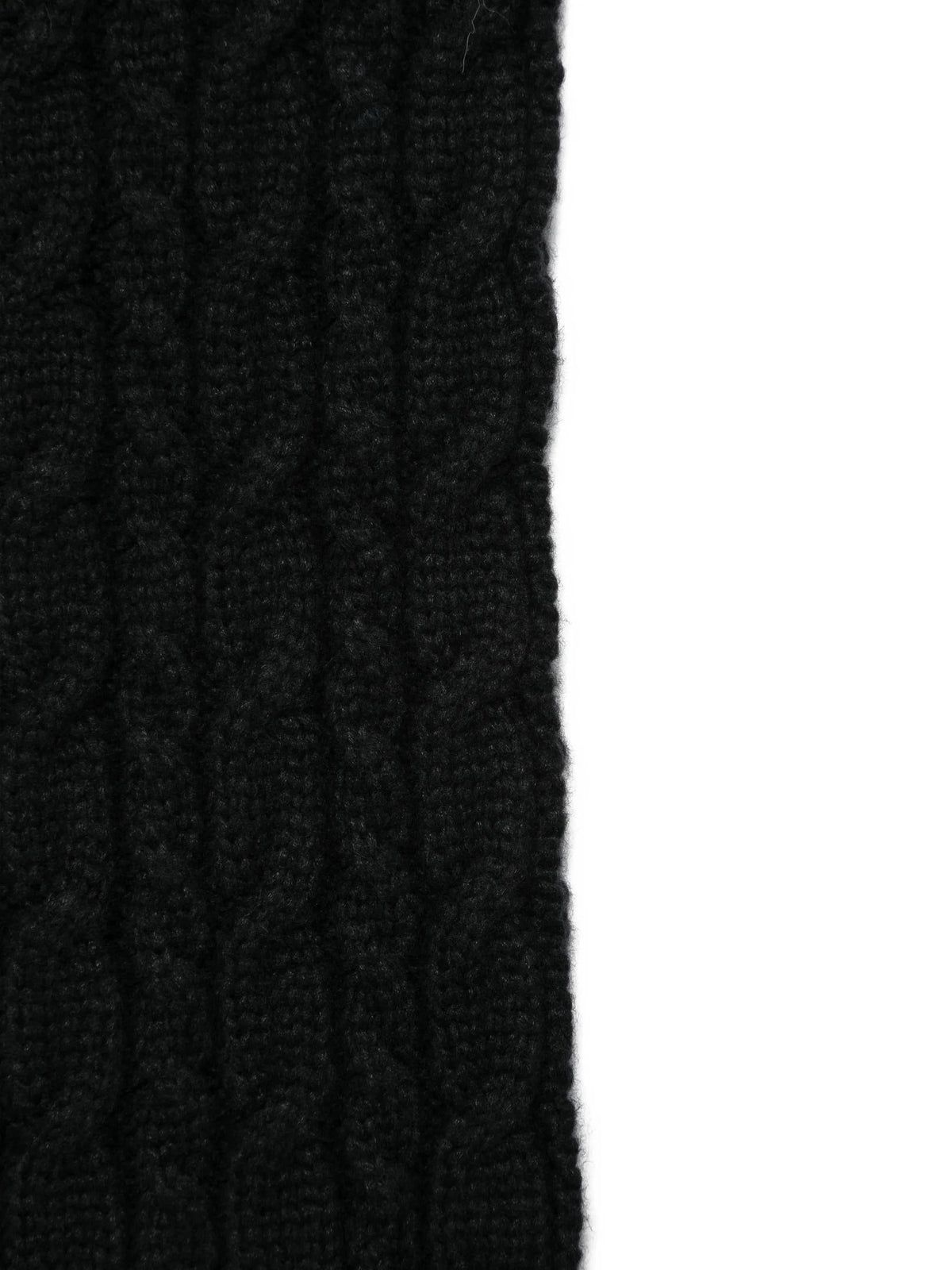 Wool cable knit scarf