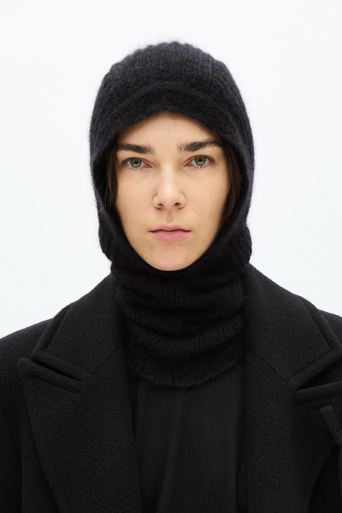 Vali balaclava brushed mohair silk knit