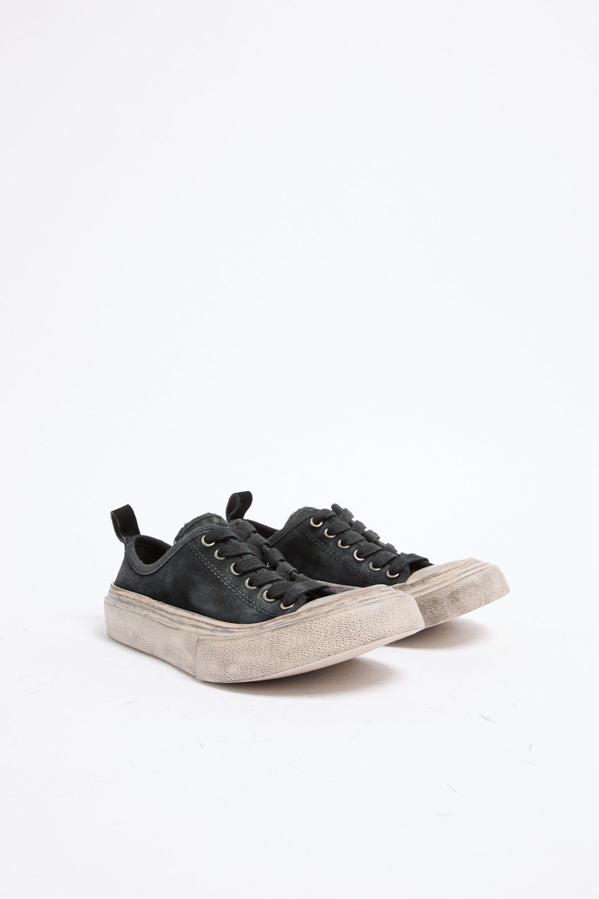 Halli vulcanized low-top sneakers distressed suede