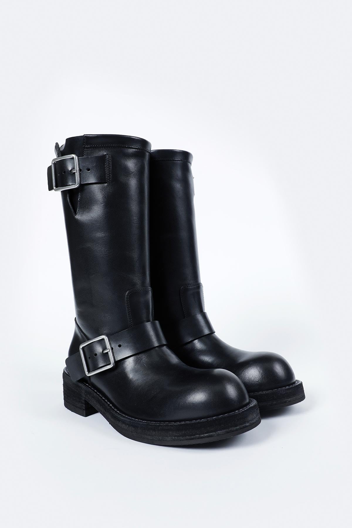 Sarith engineer biker boots with buckles tuxon