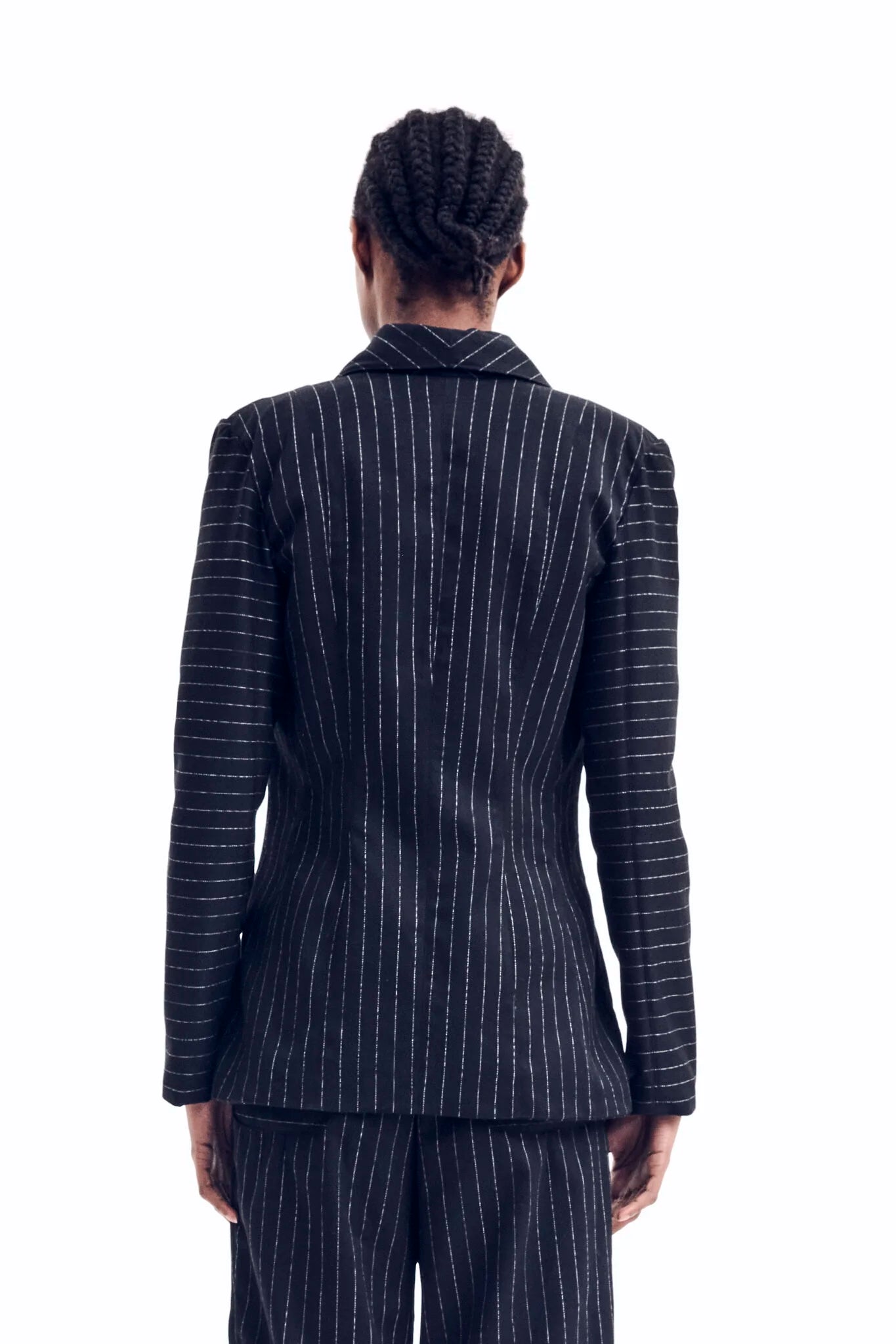 Veste tailleur à rayures
