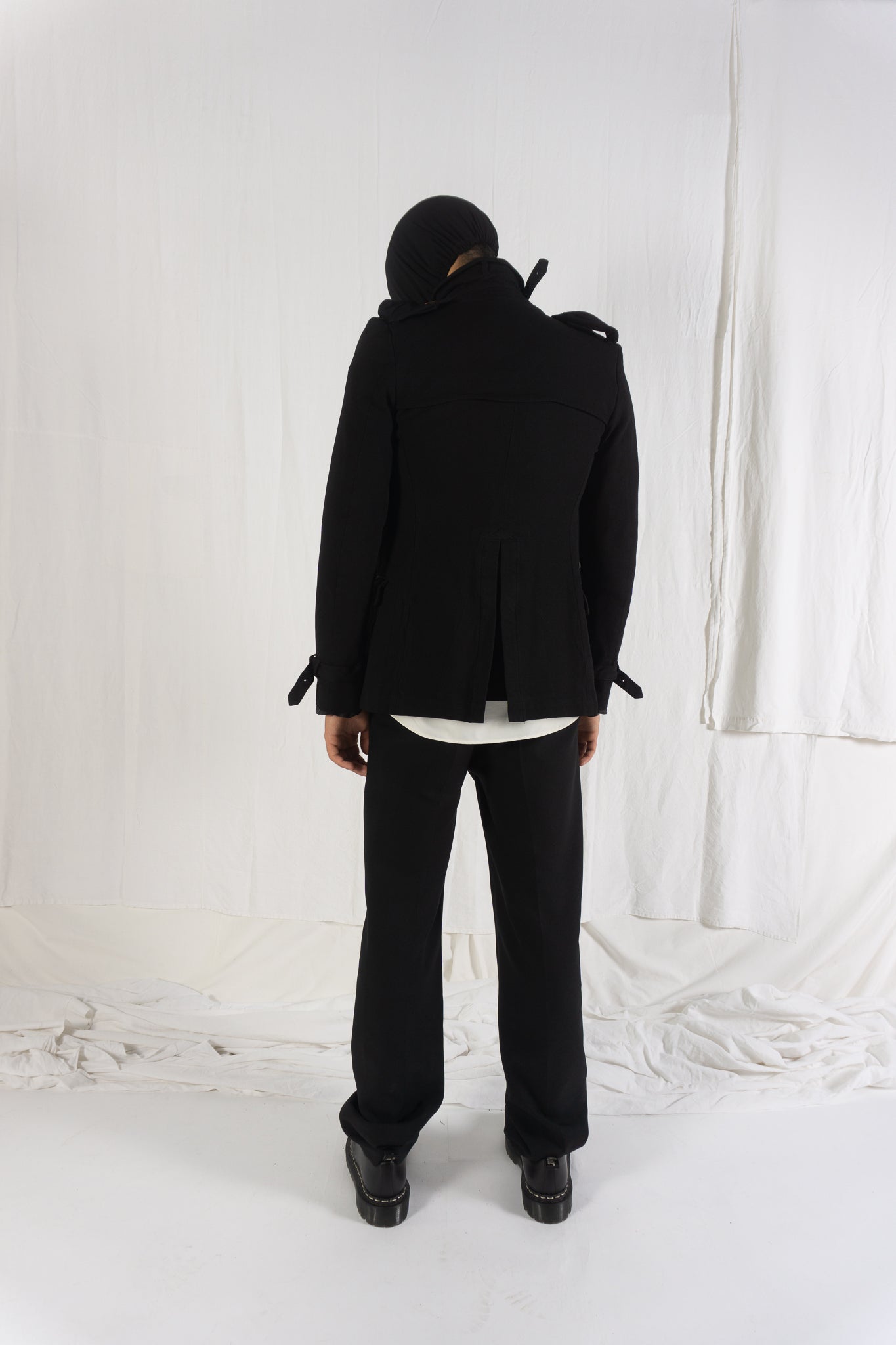 Comme des garçons homme plus s/s 2012 destroyed pockets jacket