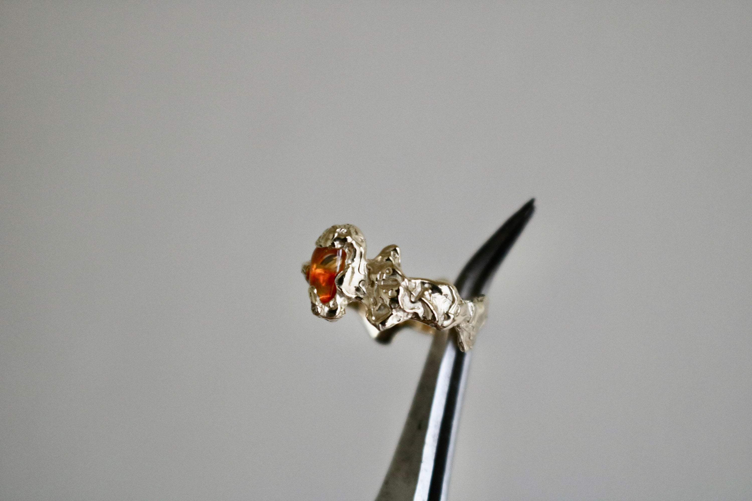 Ignite ring - mexican opal - yellow/gold