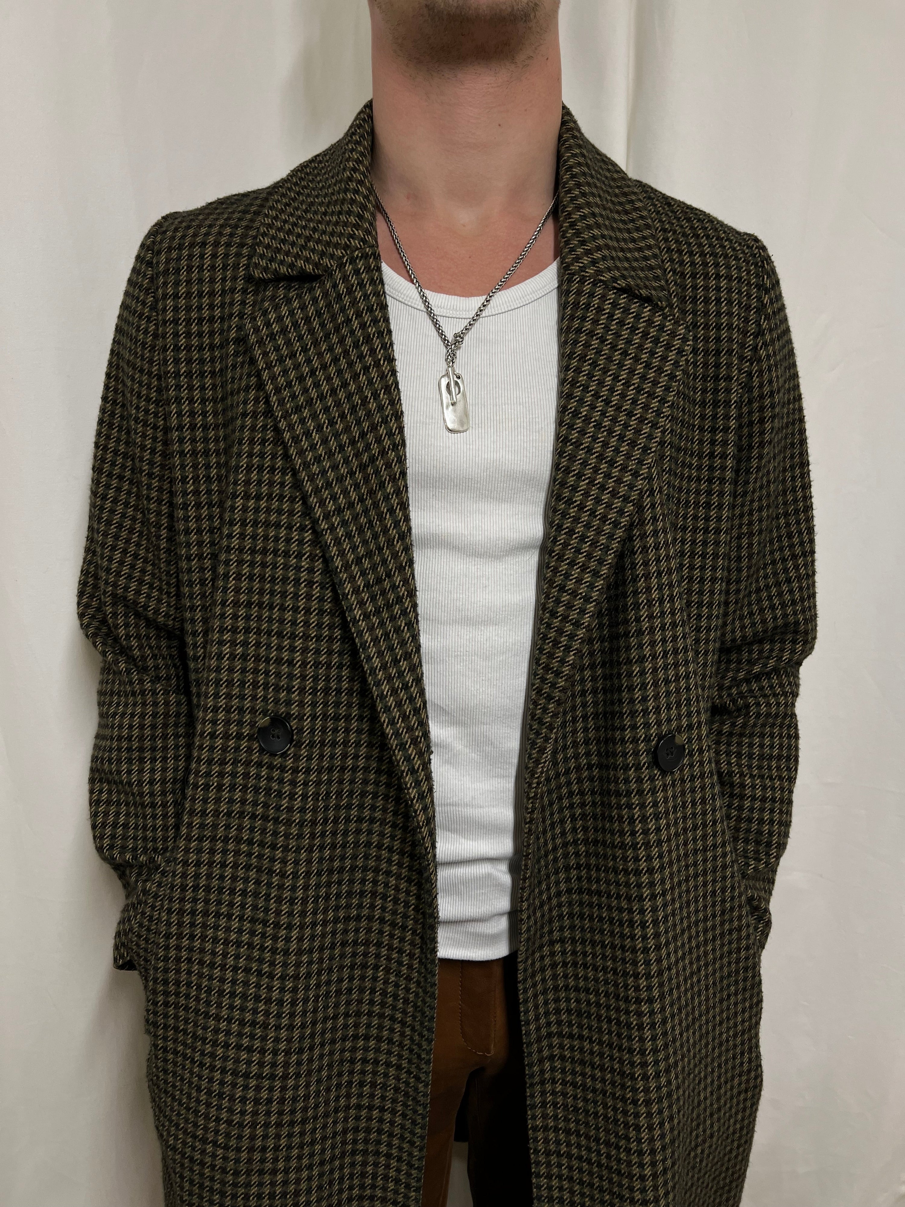 Pied de poule coat