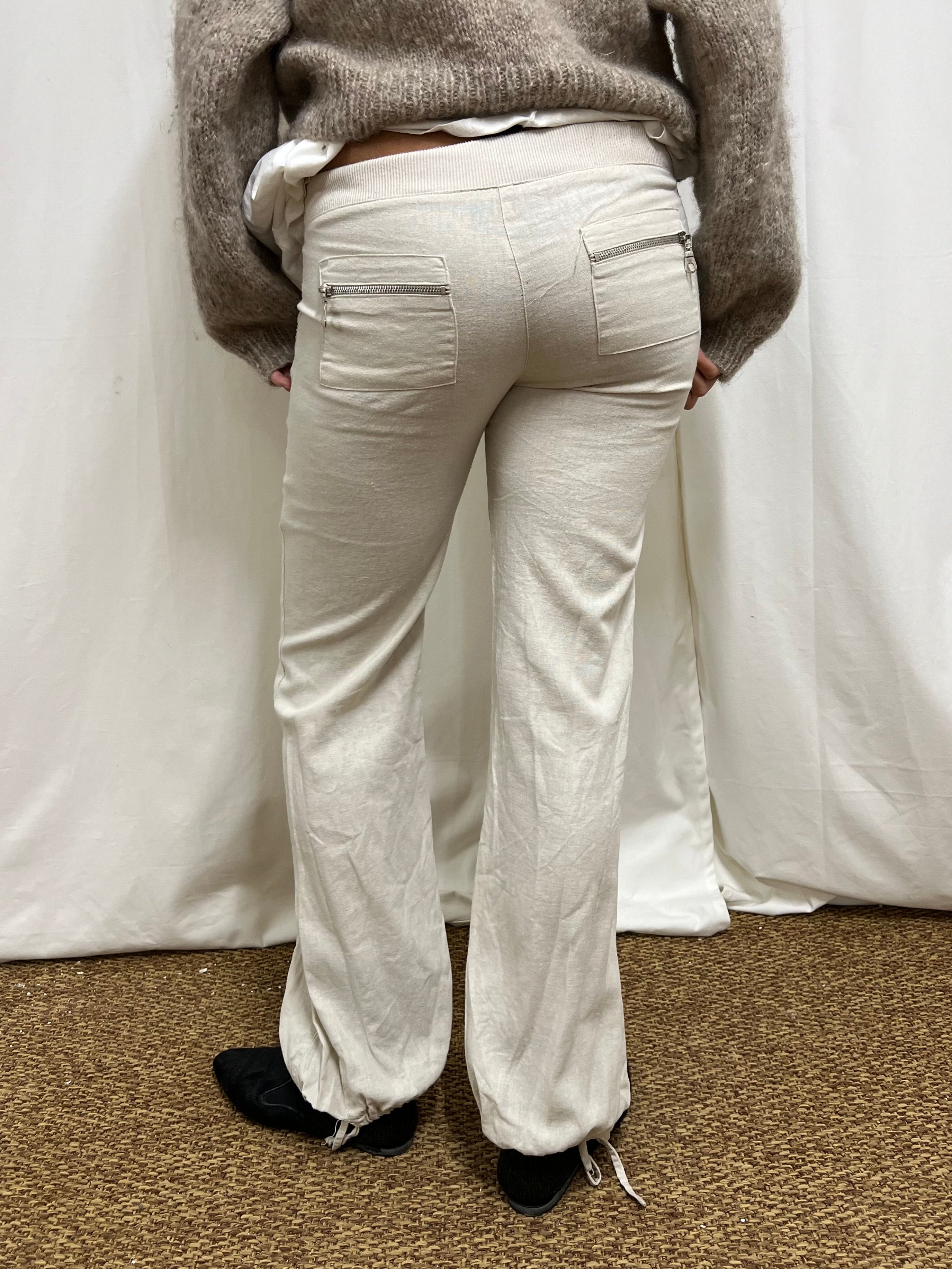 Linen balloon trousers