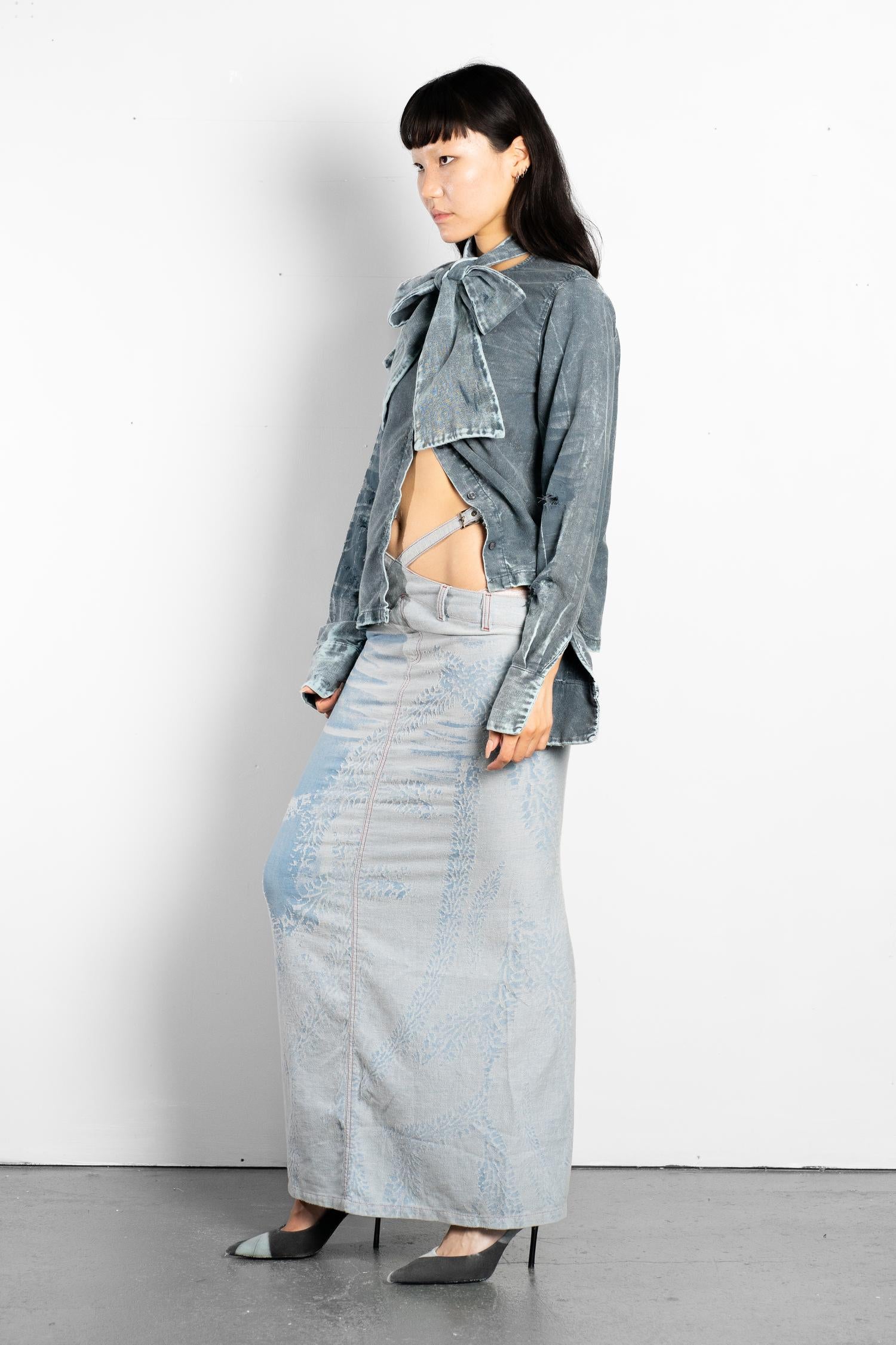 Bow collar shirt