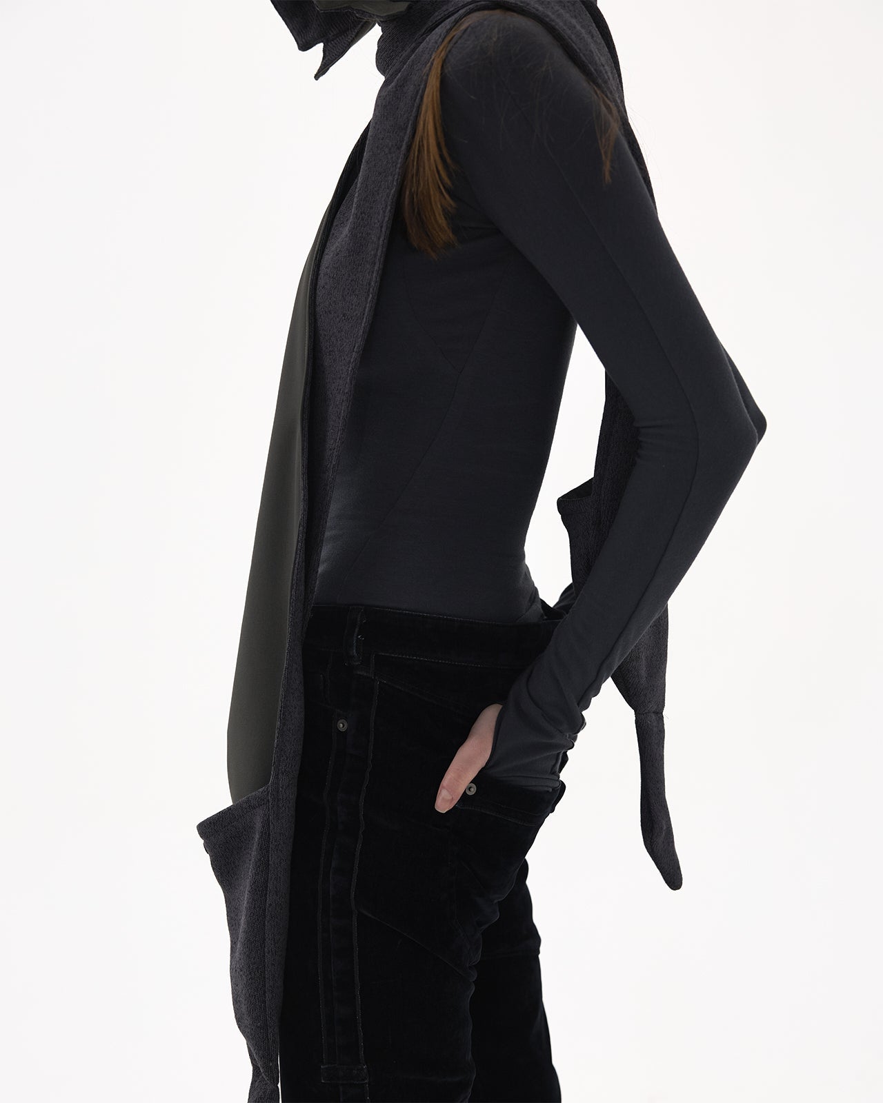 Reversible hooded muffler
