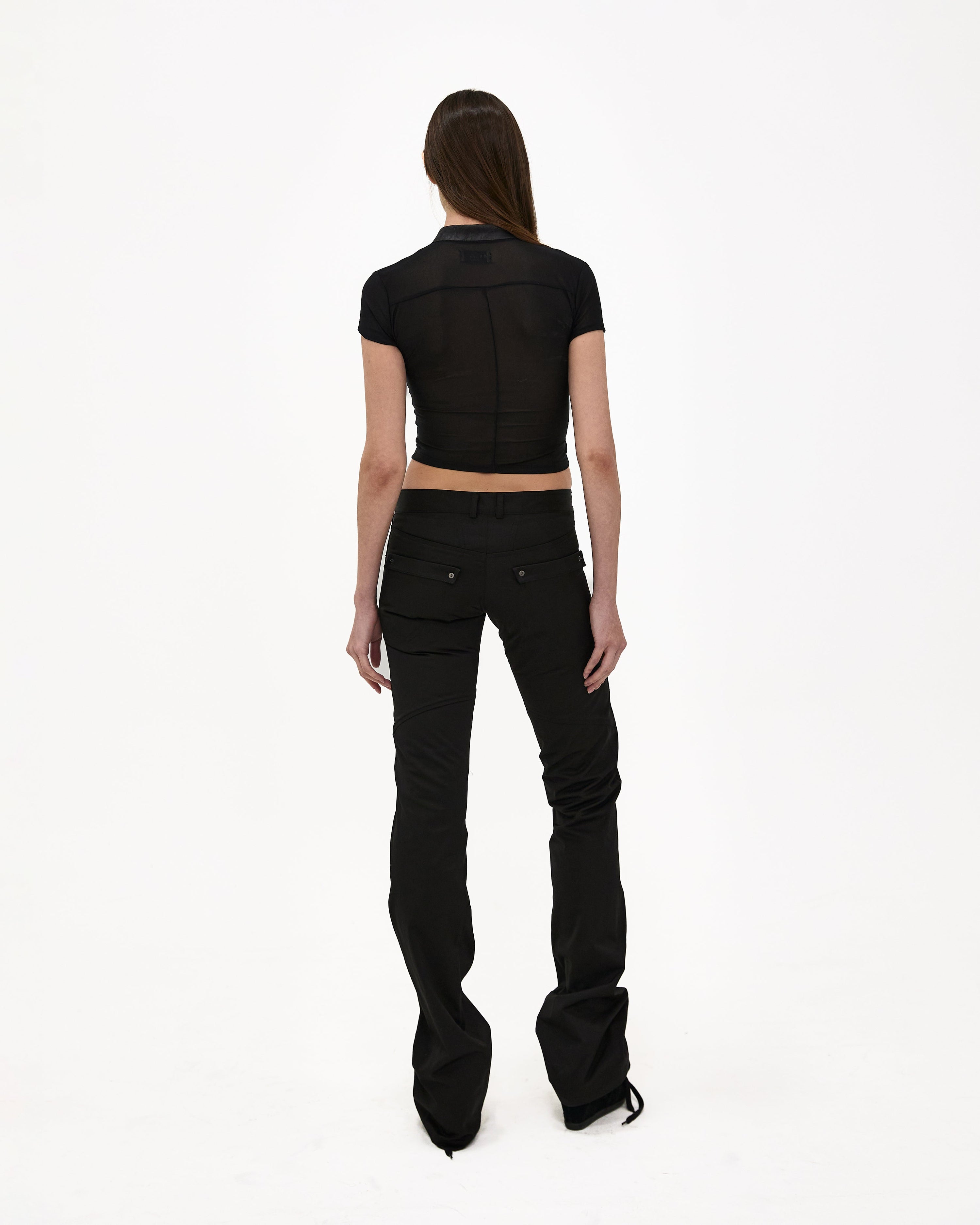 Asymmetric half sleeve shirt