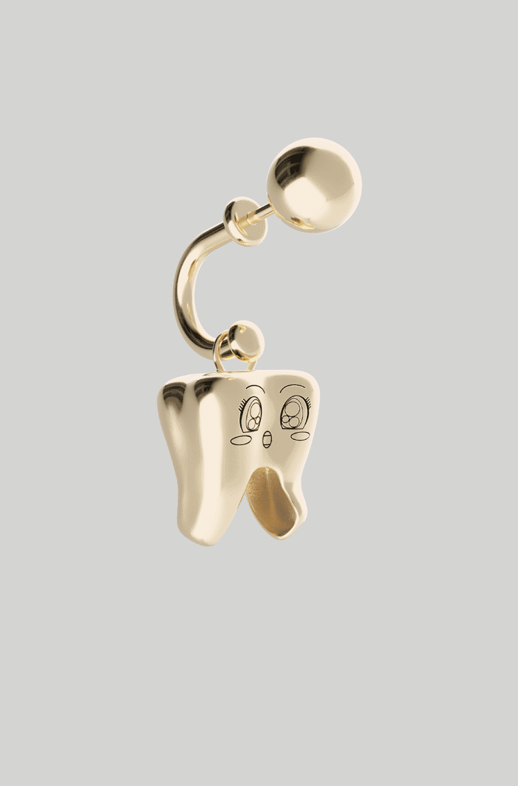 Kawaii tooth earring