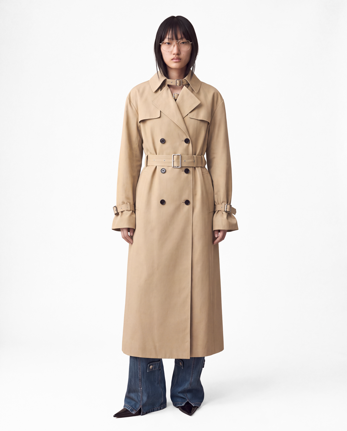Seren trench coat light beige
