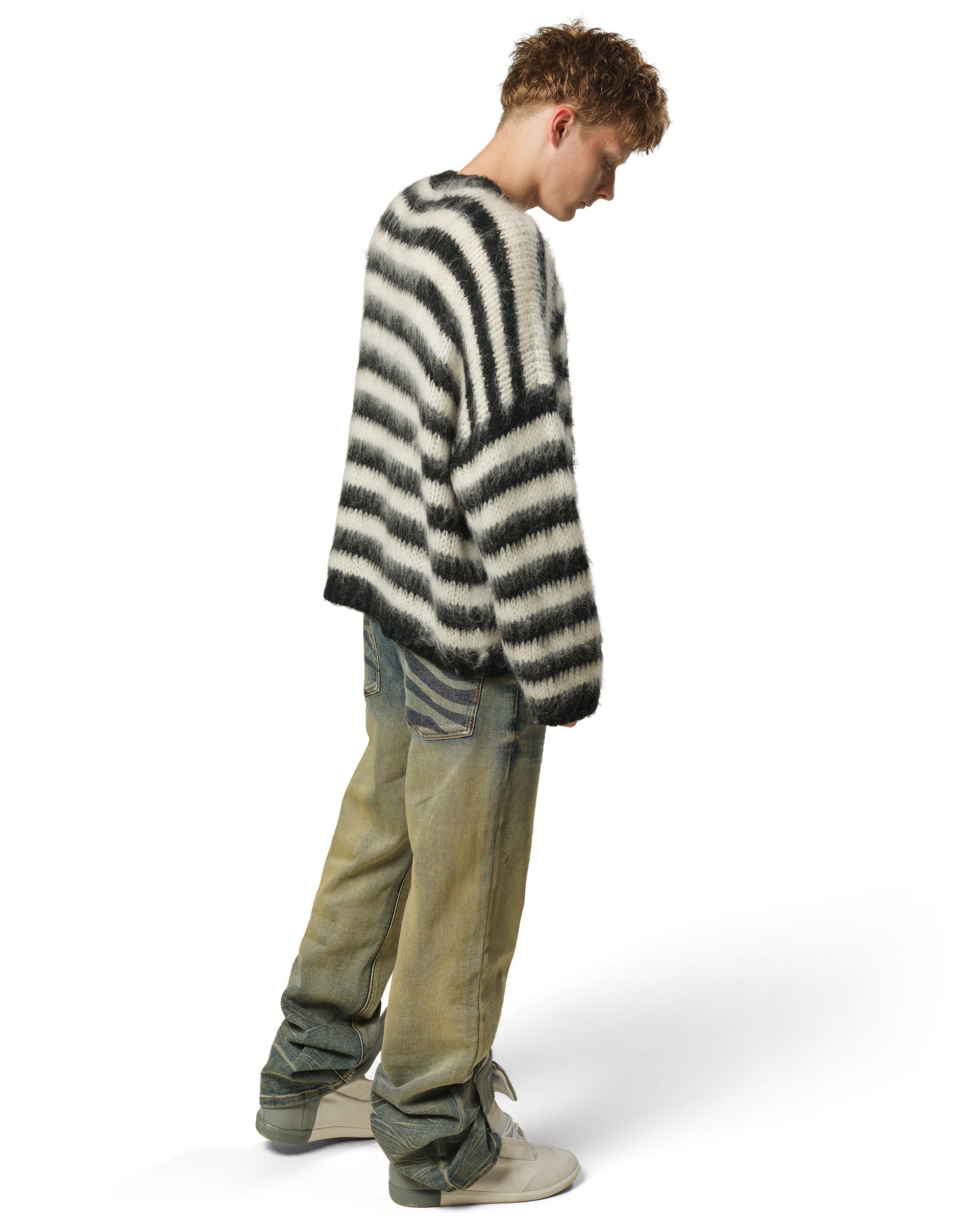 Mohair stripe sweater