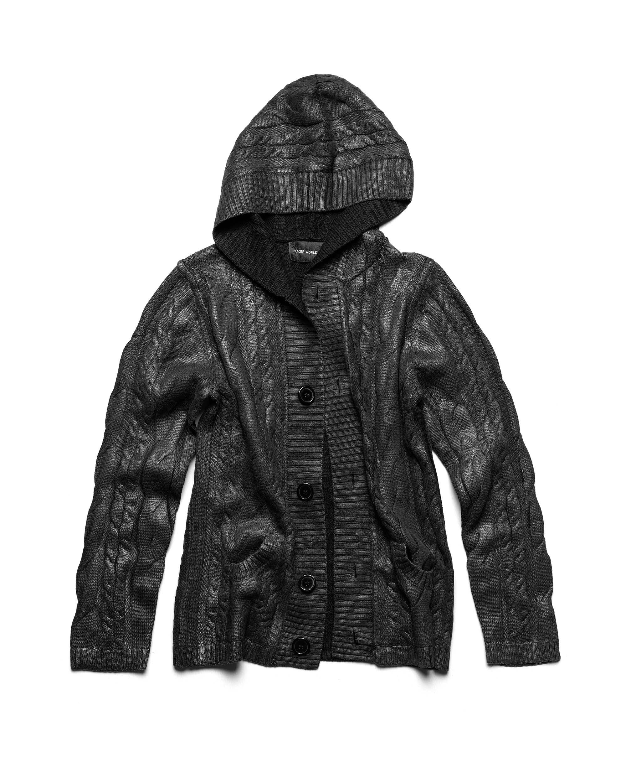 Coated aran knit