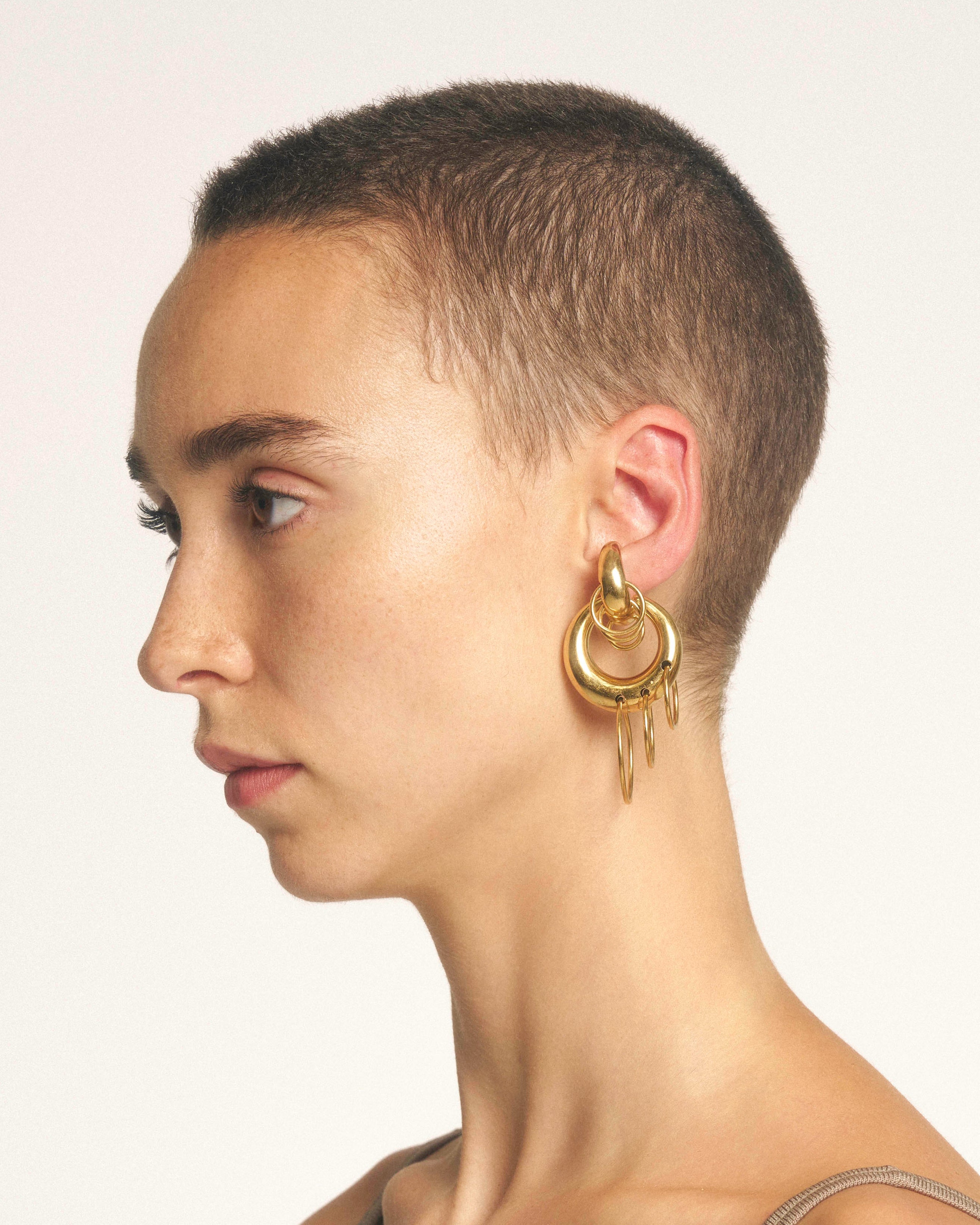 Pierced circle cuffs