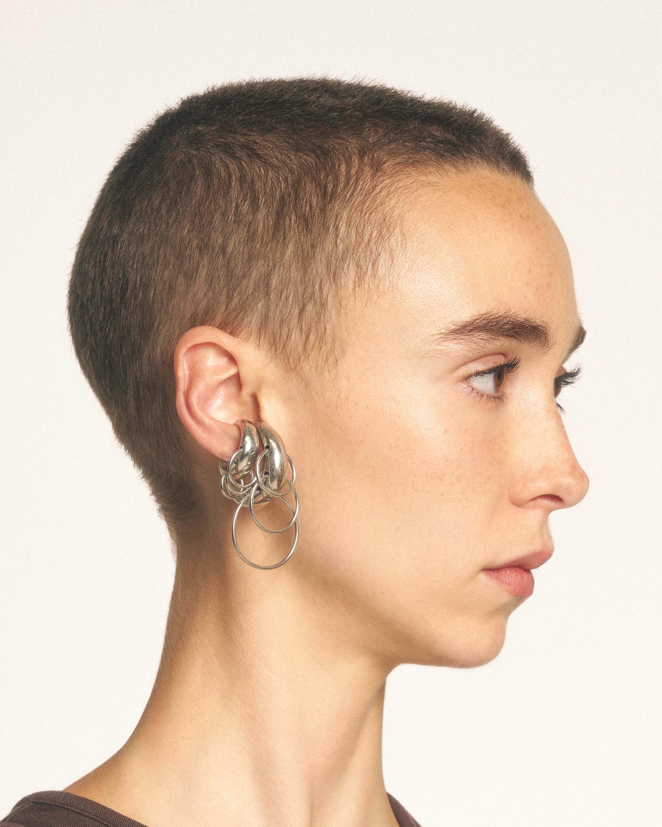 Pierced circle cuffs
