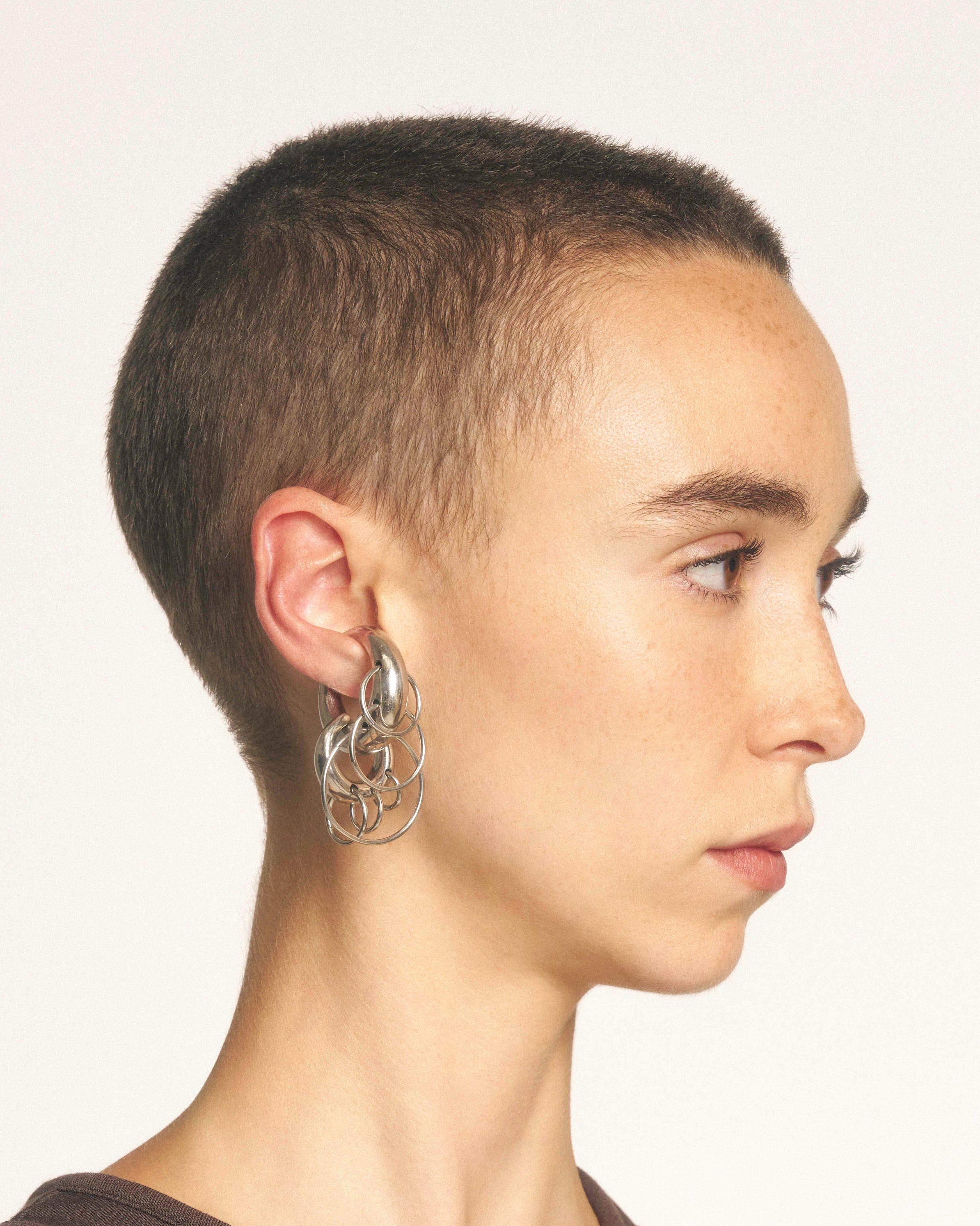 Pierced circle cuffs