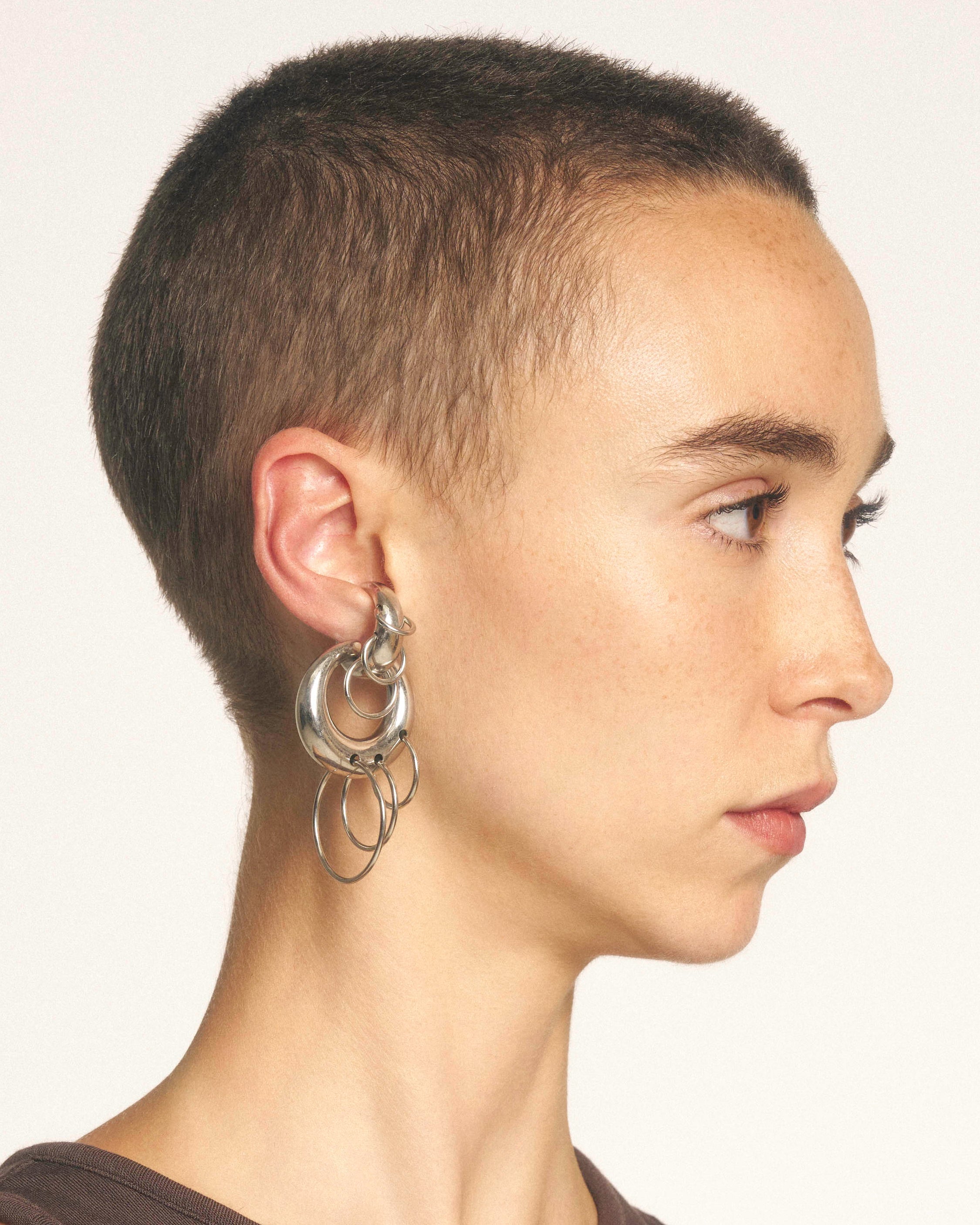 Pierced circle cuffs