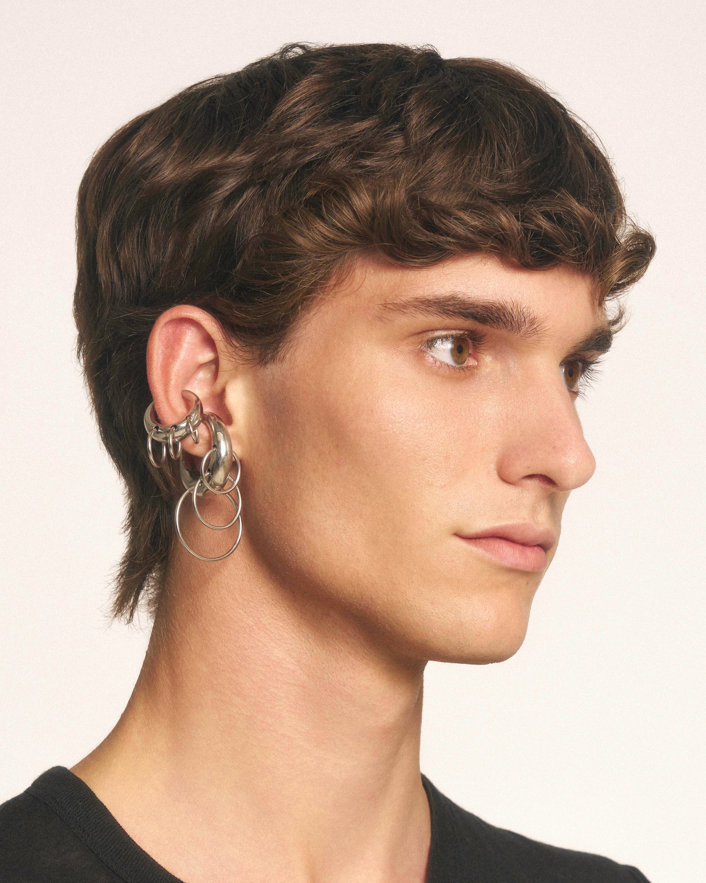 Pierced circle cuffs