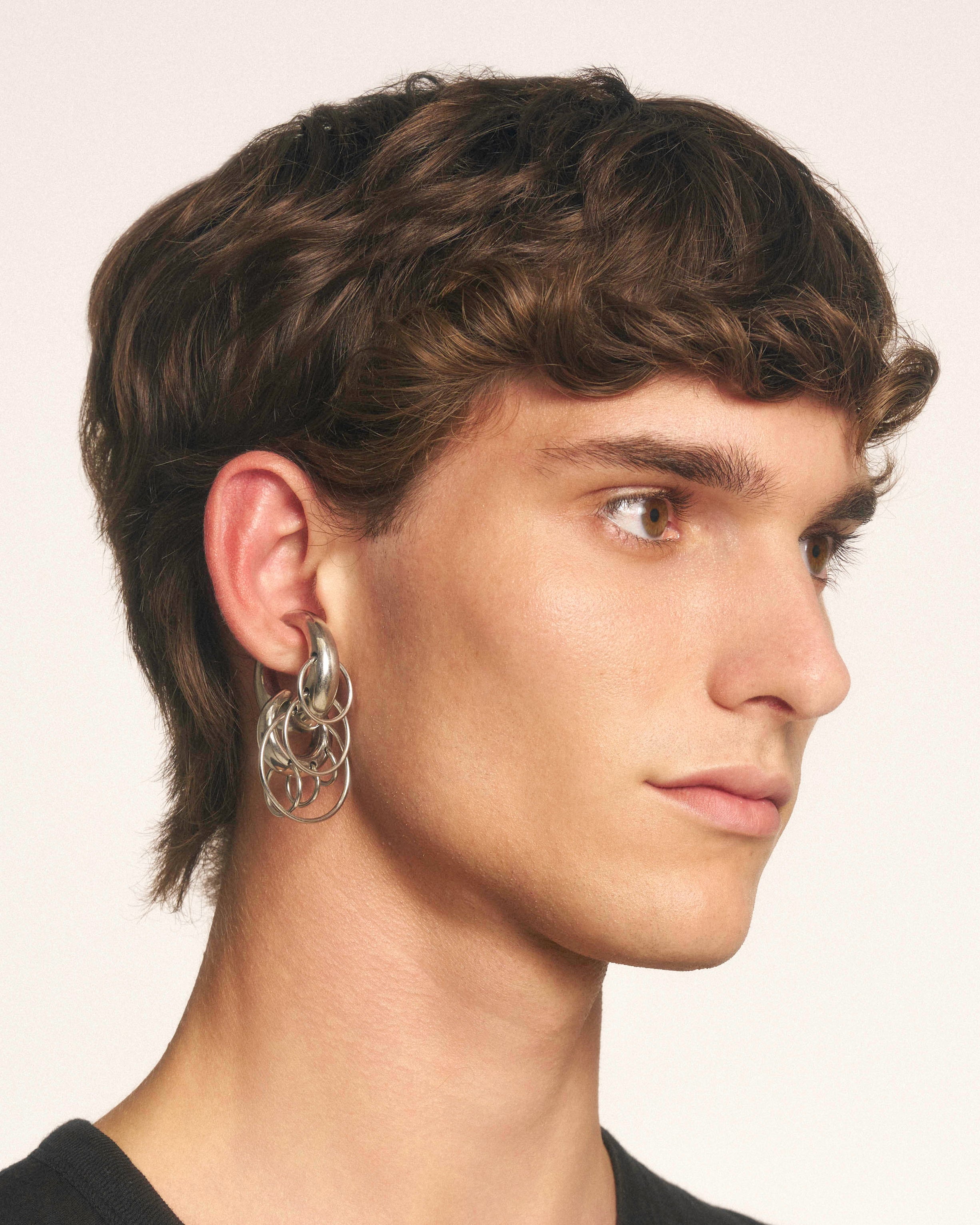 Pierced circle cuffs