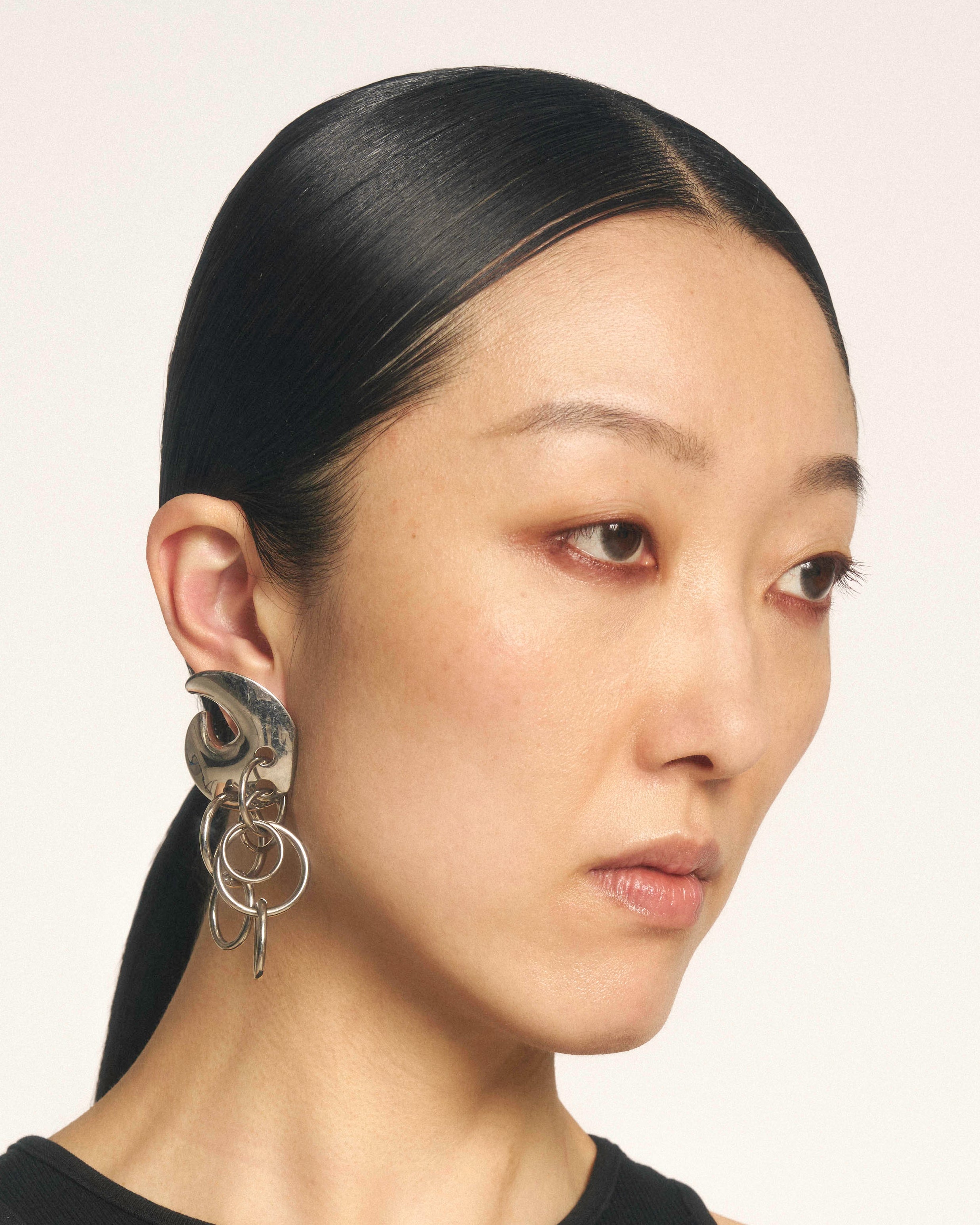 Pierced armour earrings