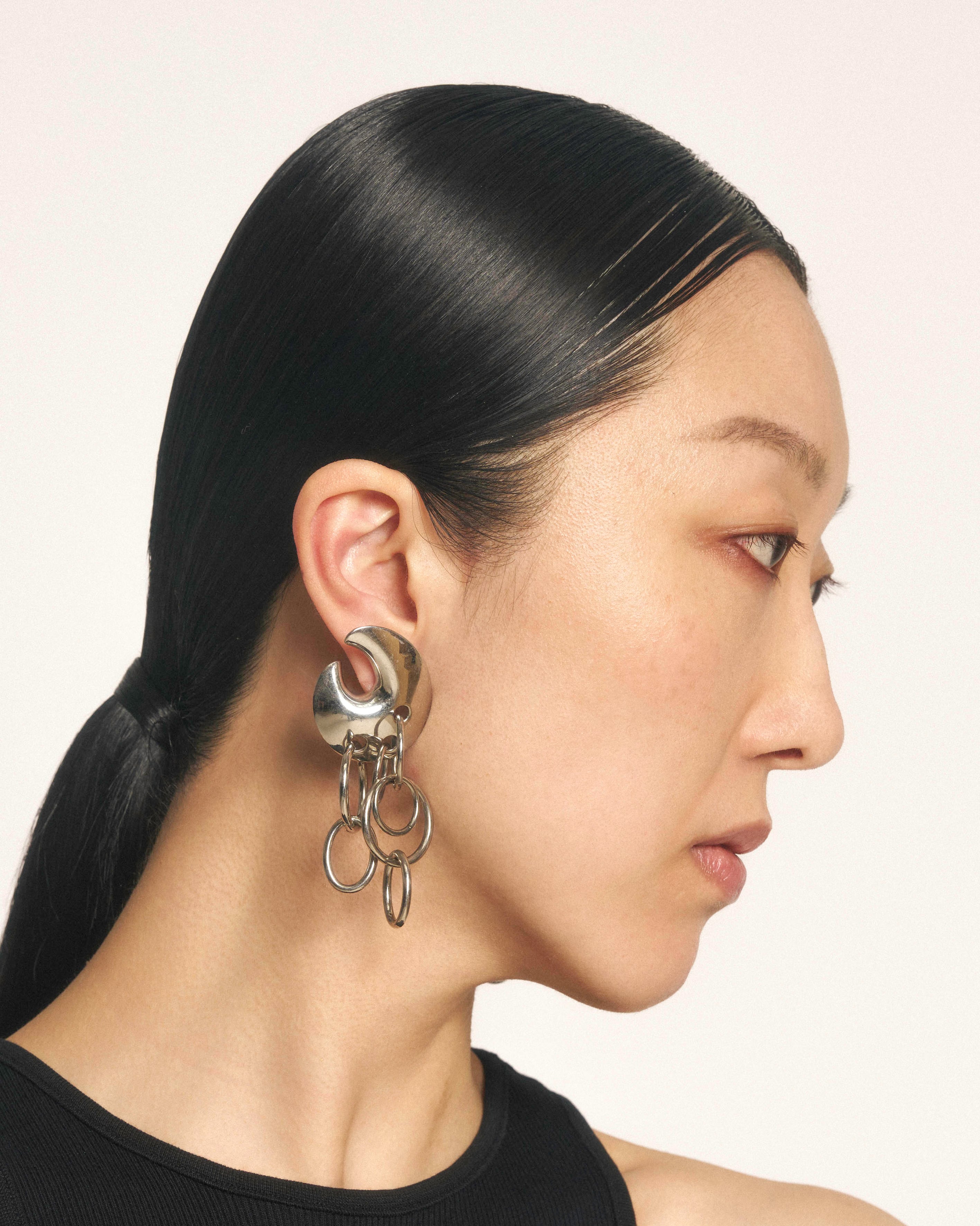 Pierced armour earrings