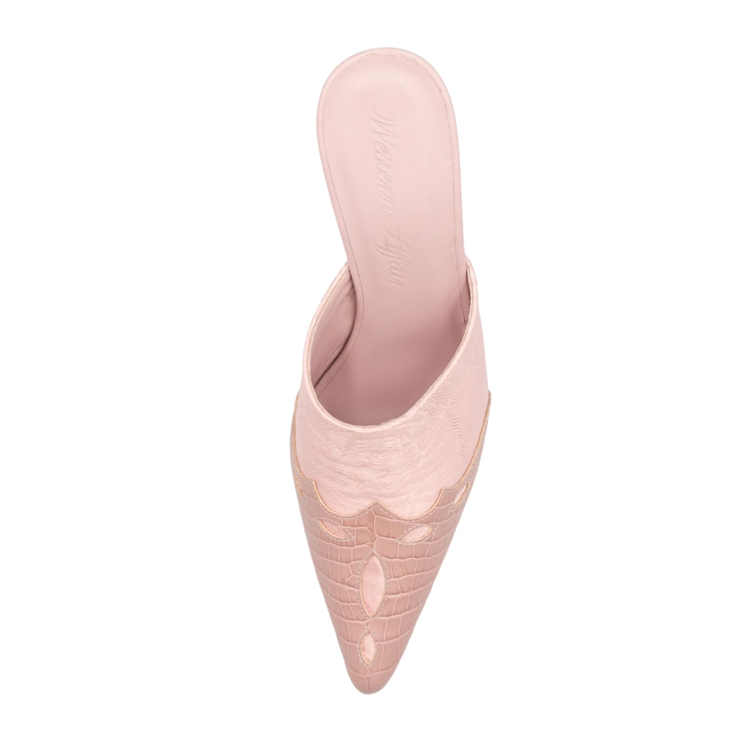 Cowgirl mules in delicate