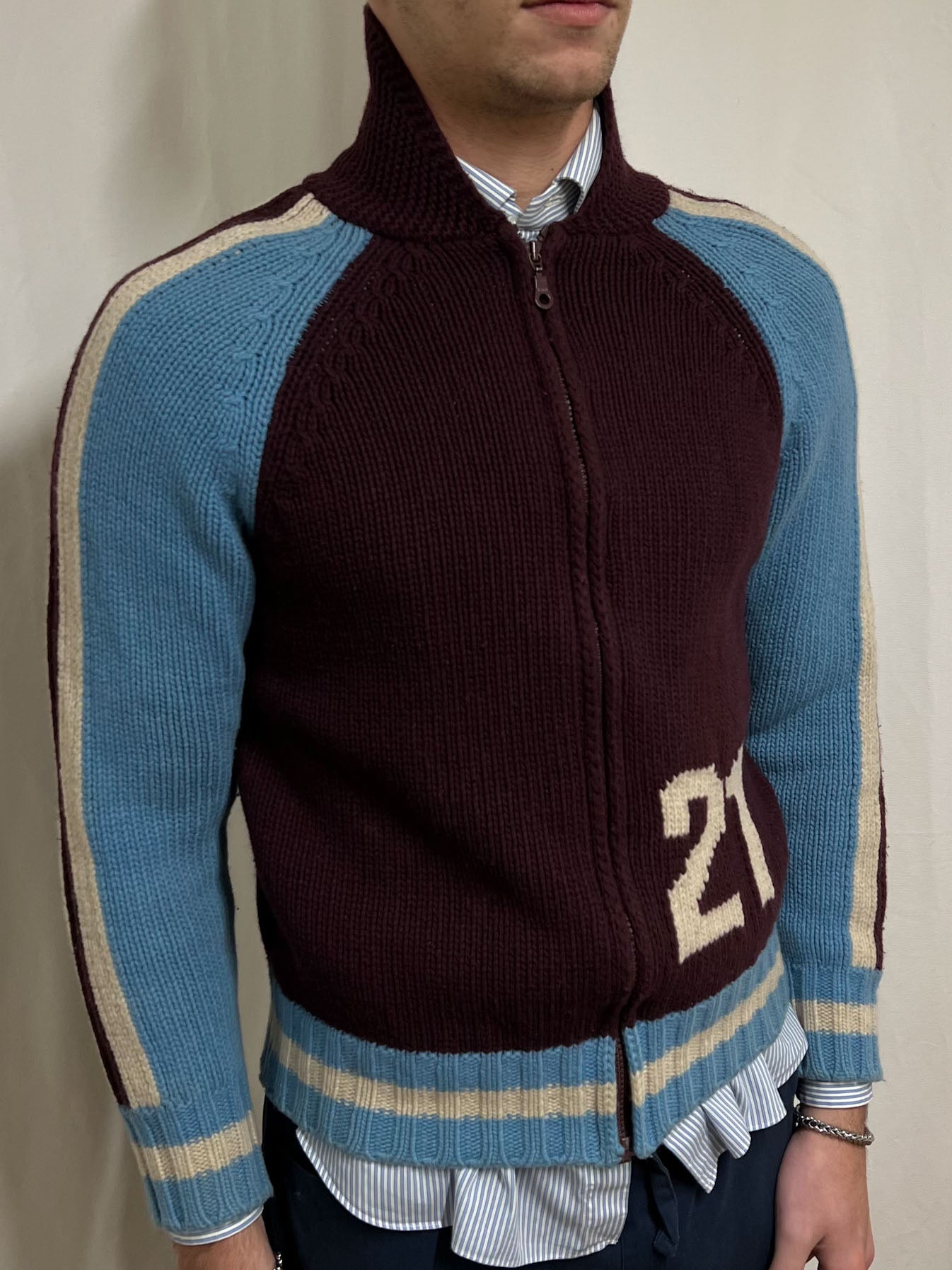Varsity cardigan