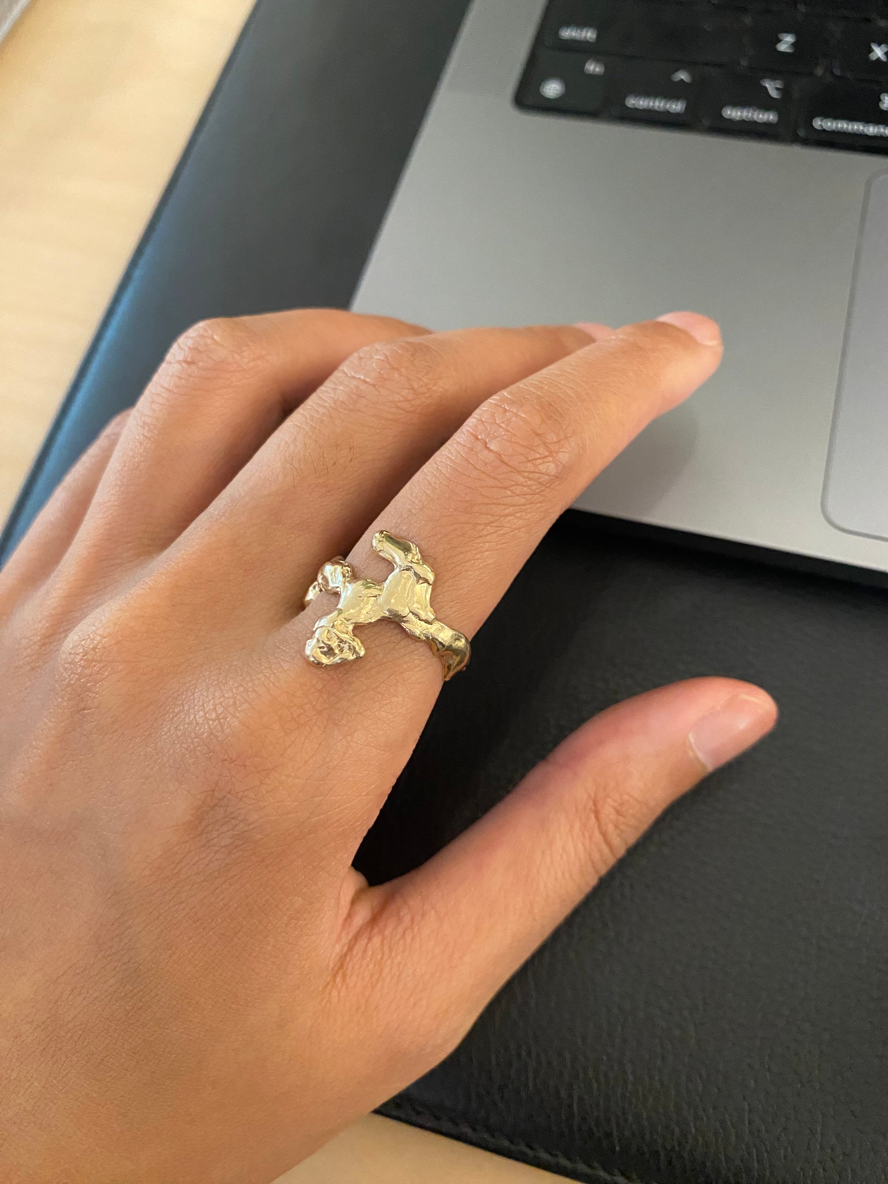 Visceral ring - gold