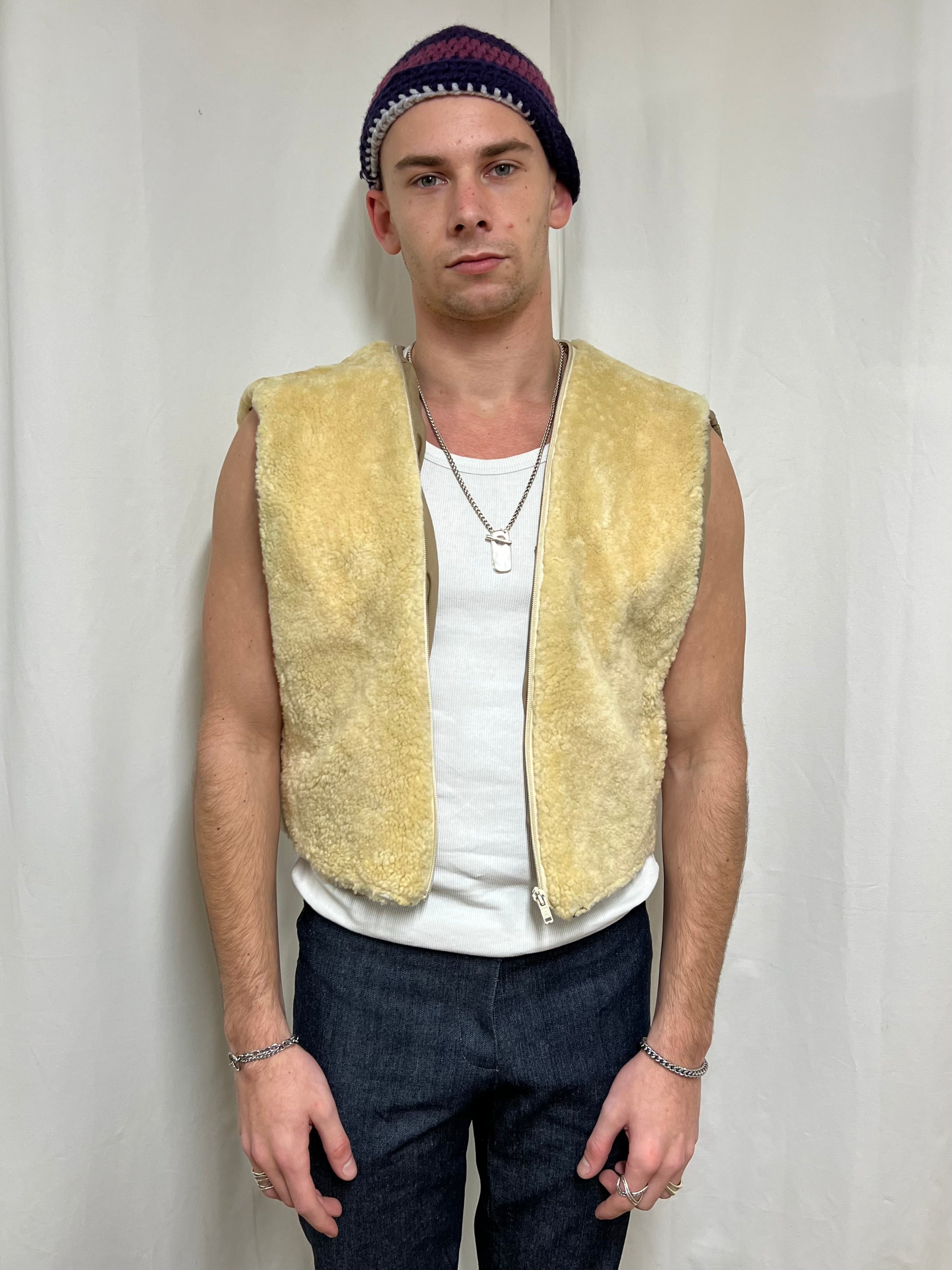 Shearling vest