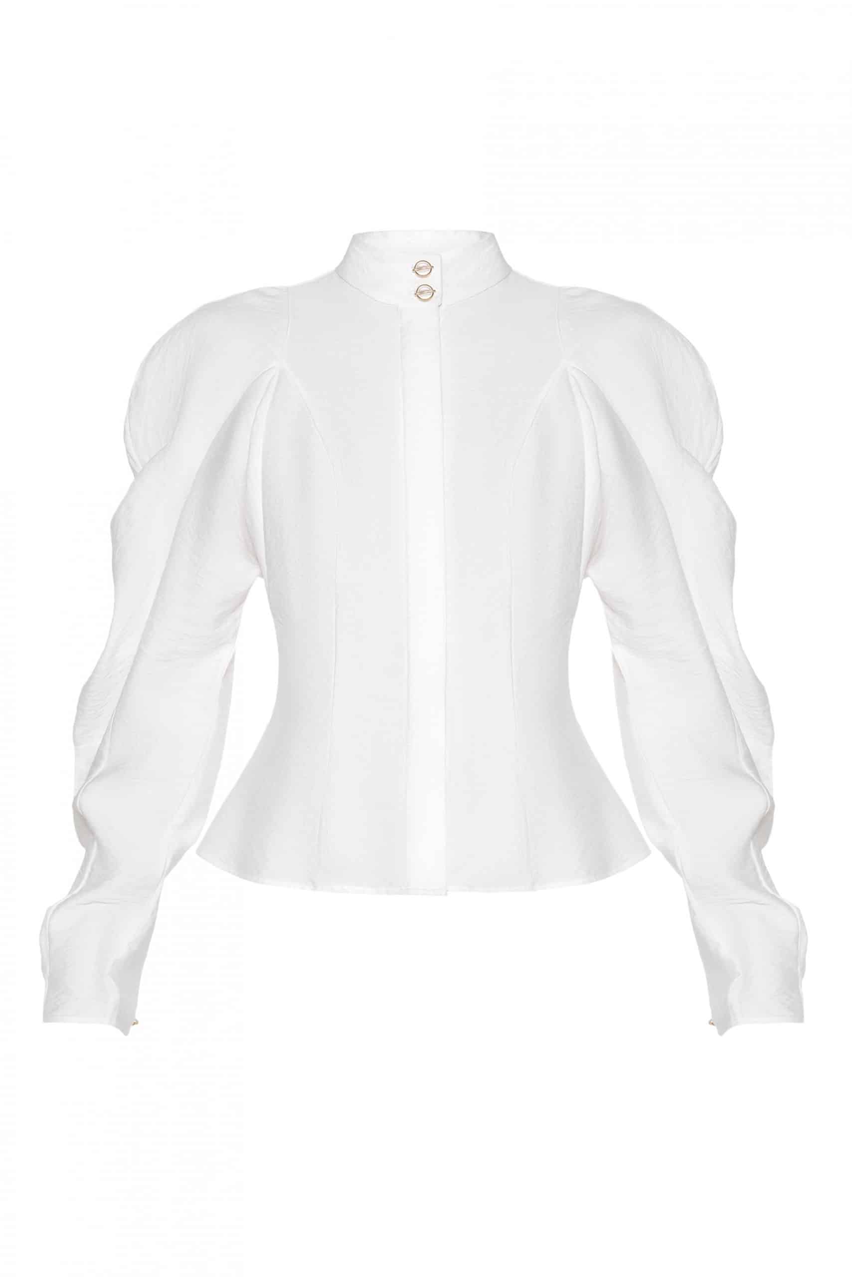 White long-sleeved shirt