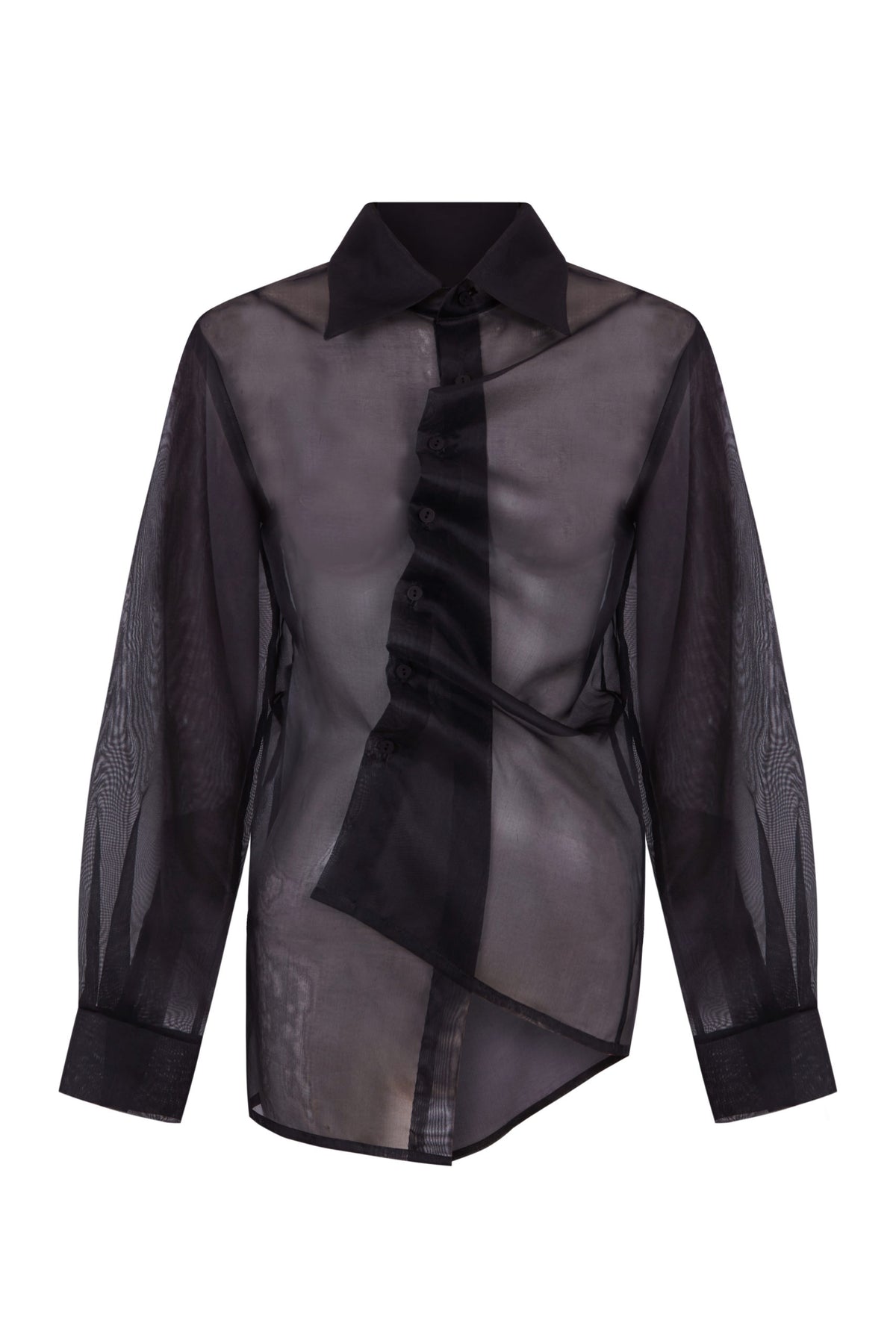 Camisa asimétrica organza