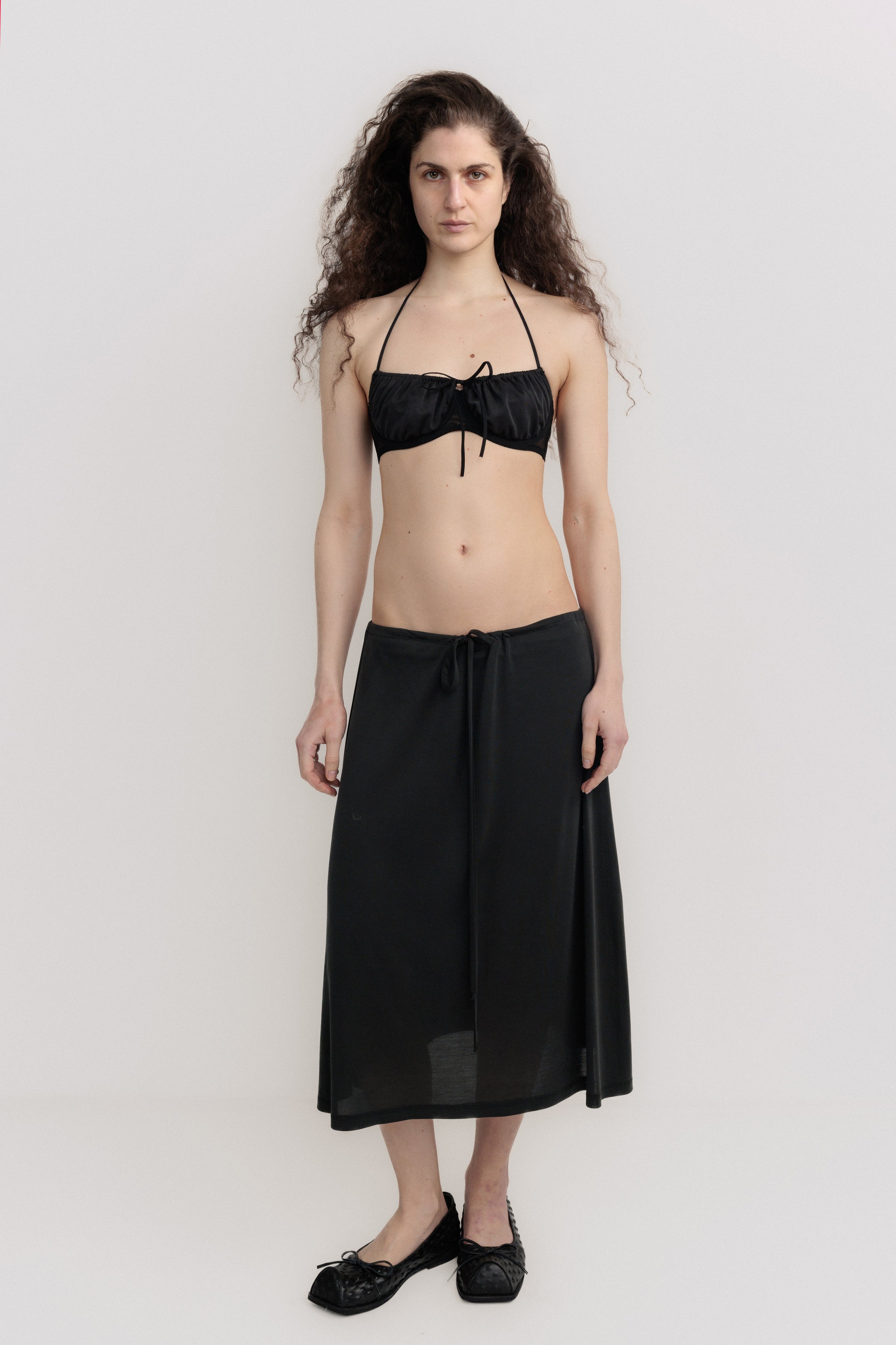 Underwire gathered bra