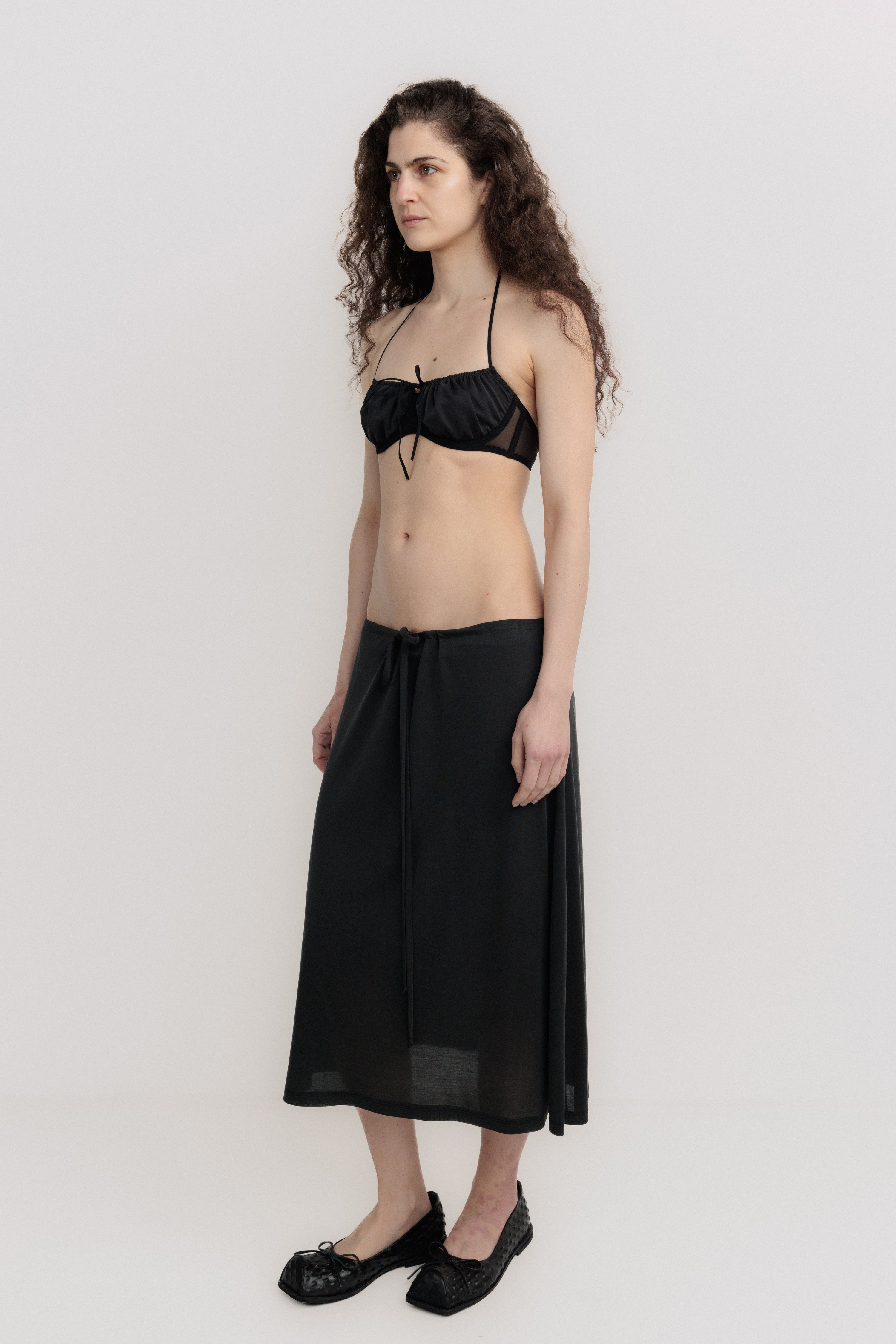 Underwire gathered bra