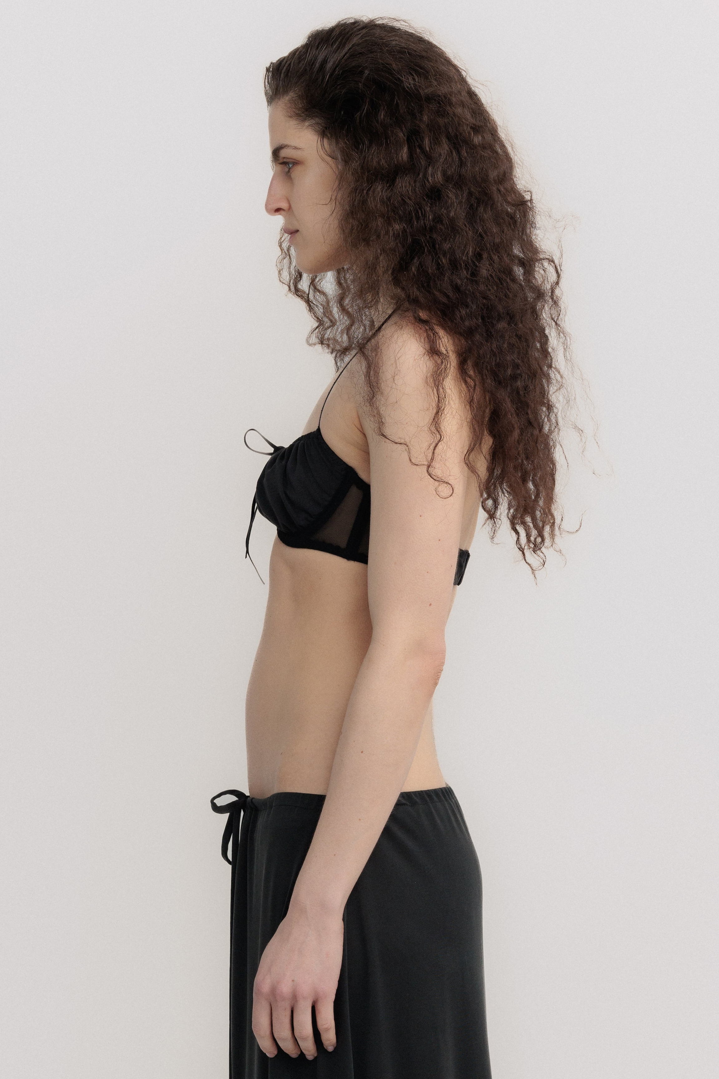 Underwire gathered bra