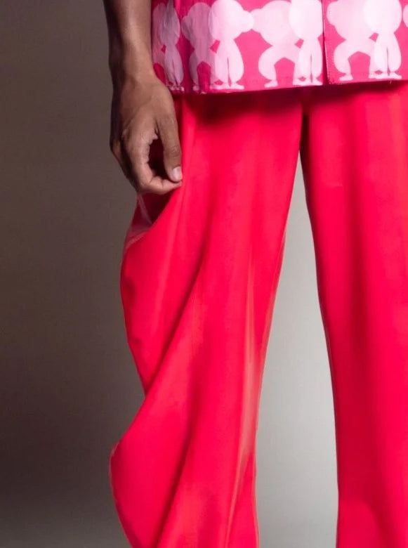Pink deflated trousers | signature fit
